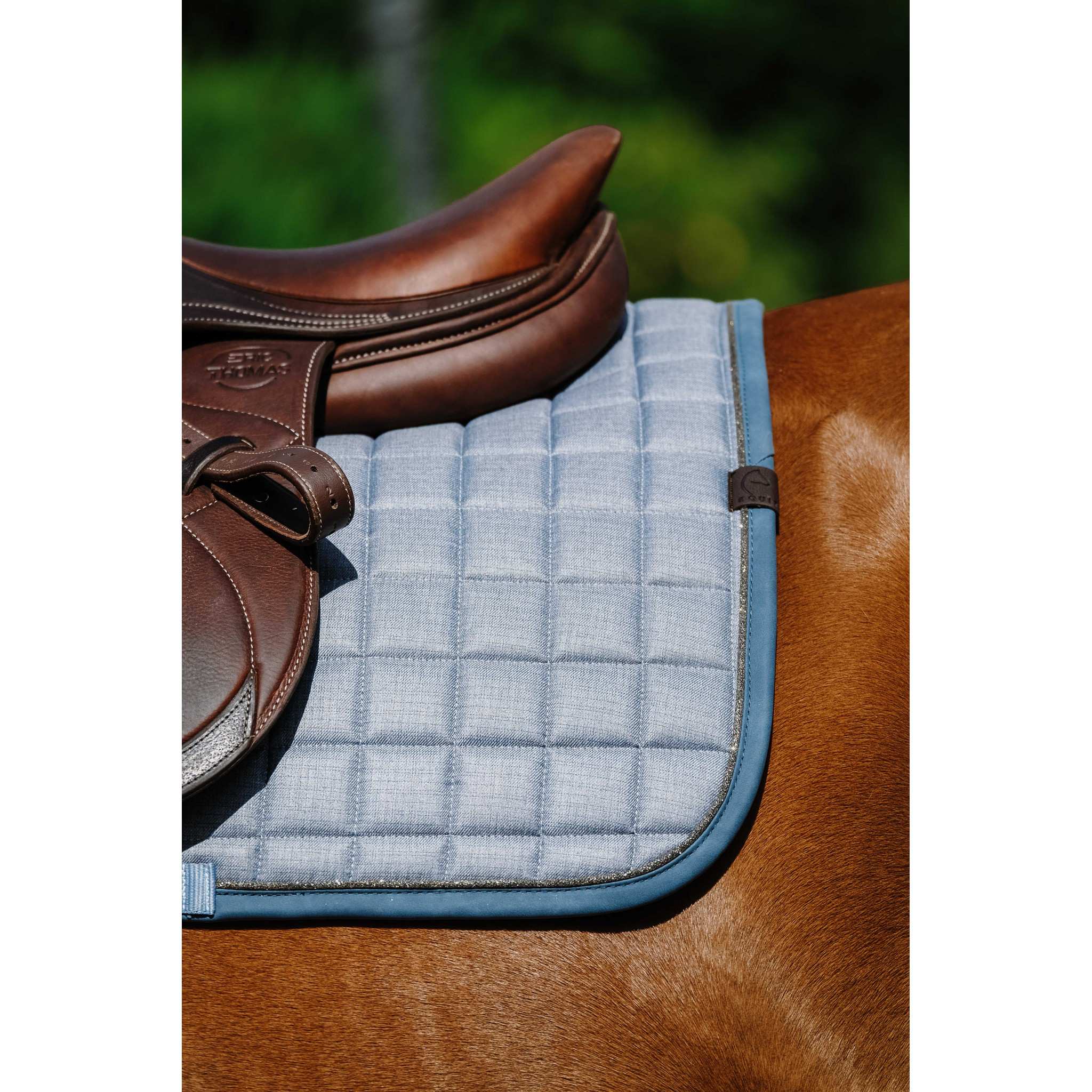 EQUITHÈME Chic saddle pad - All purpose Blue 204001006