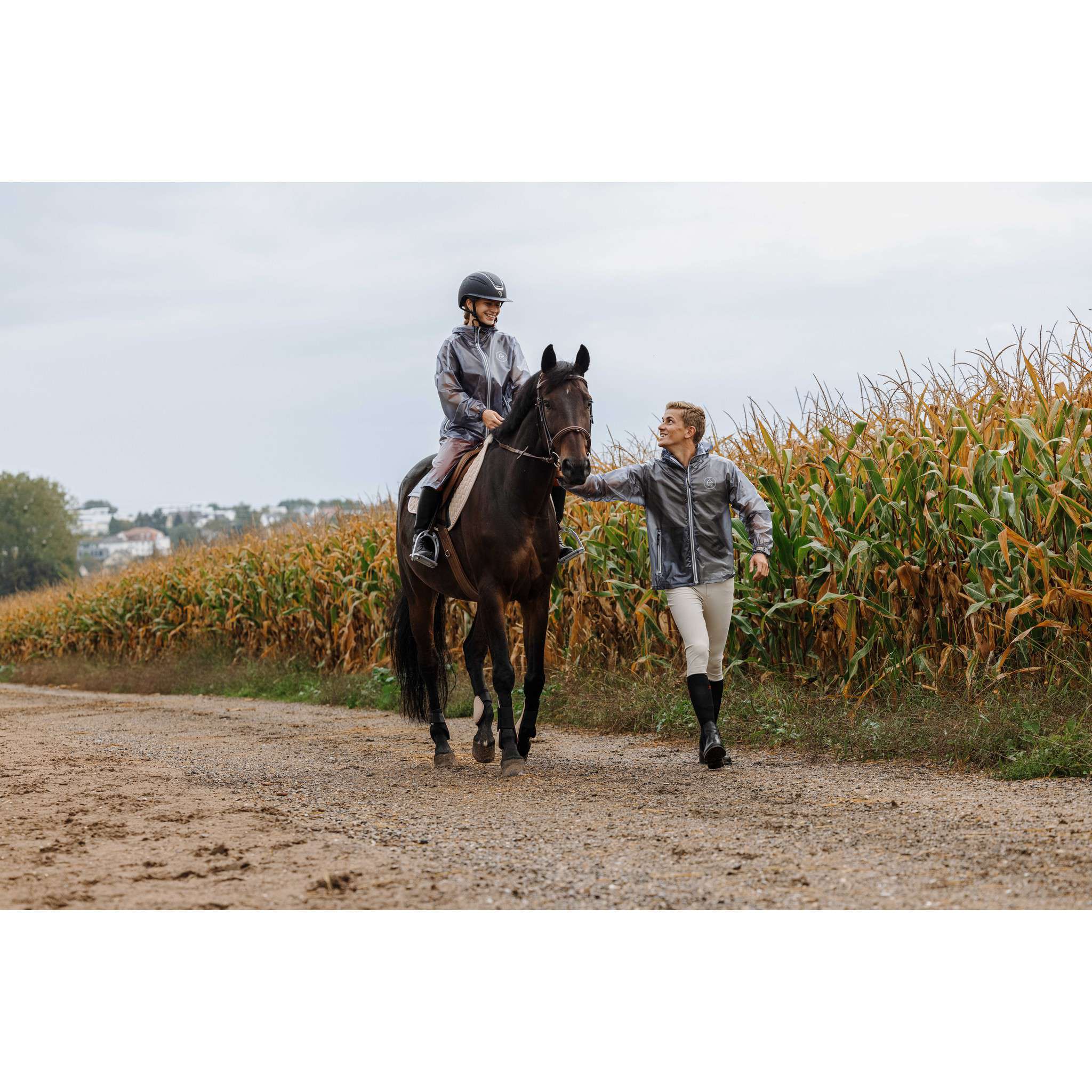 EQUITHÈME Saigon Raincoat - Adult Grey 965031103