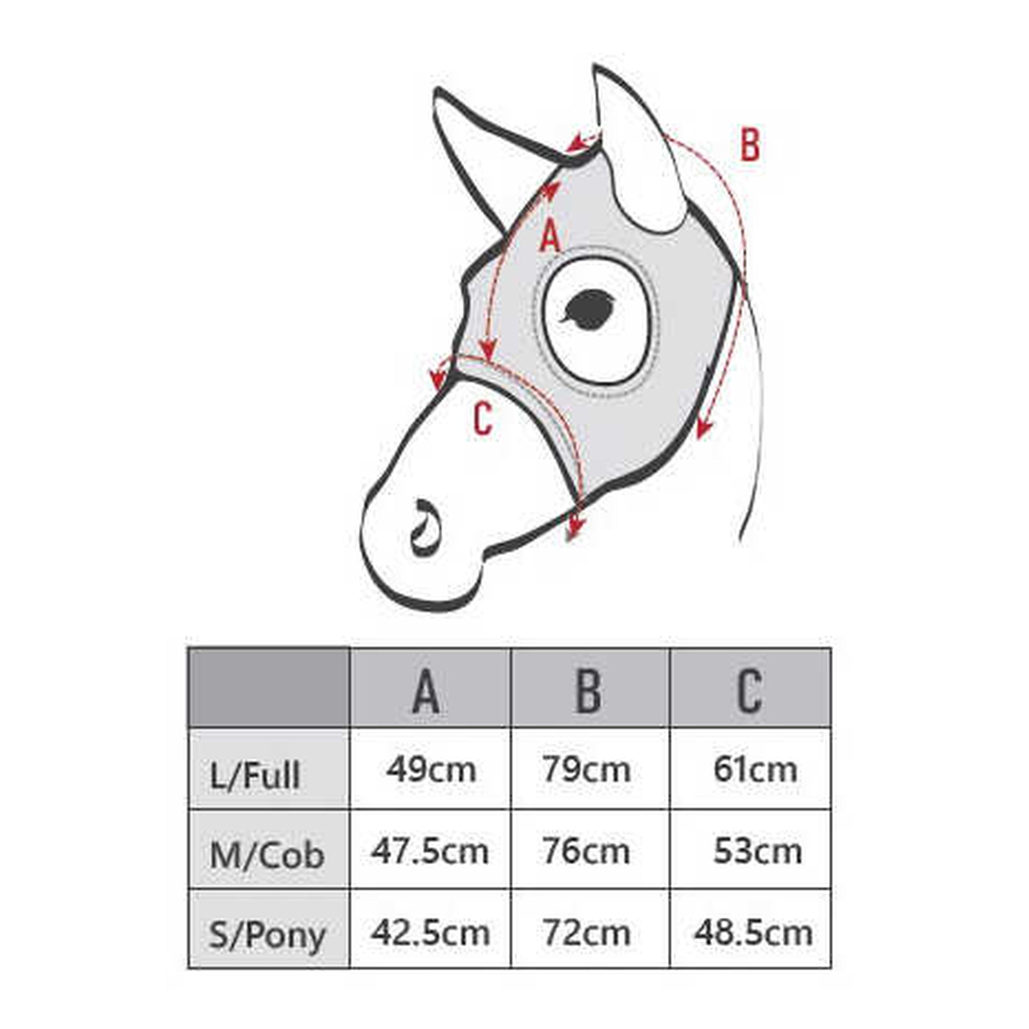 Lami-Cell Titanium Fly mask Black 320028202