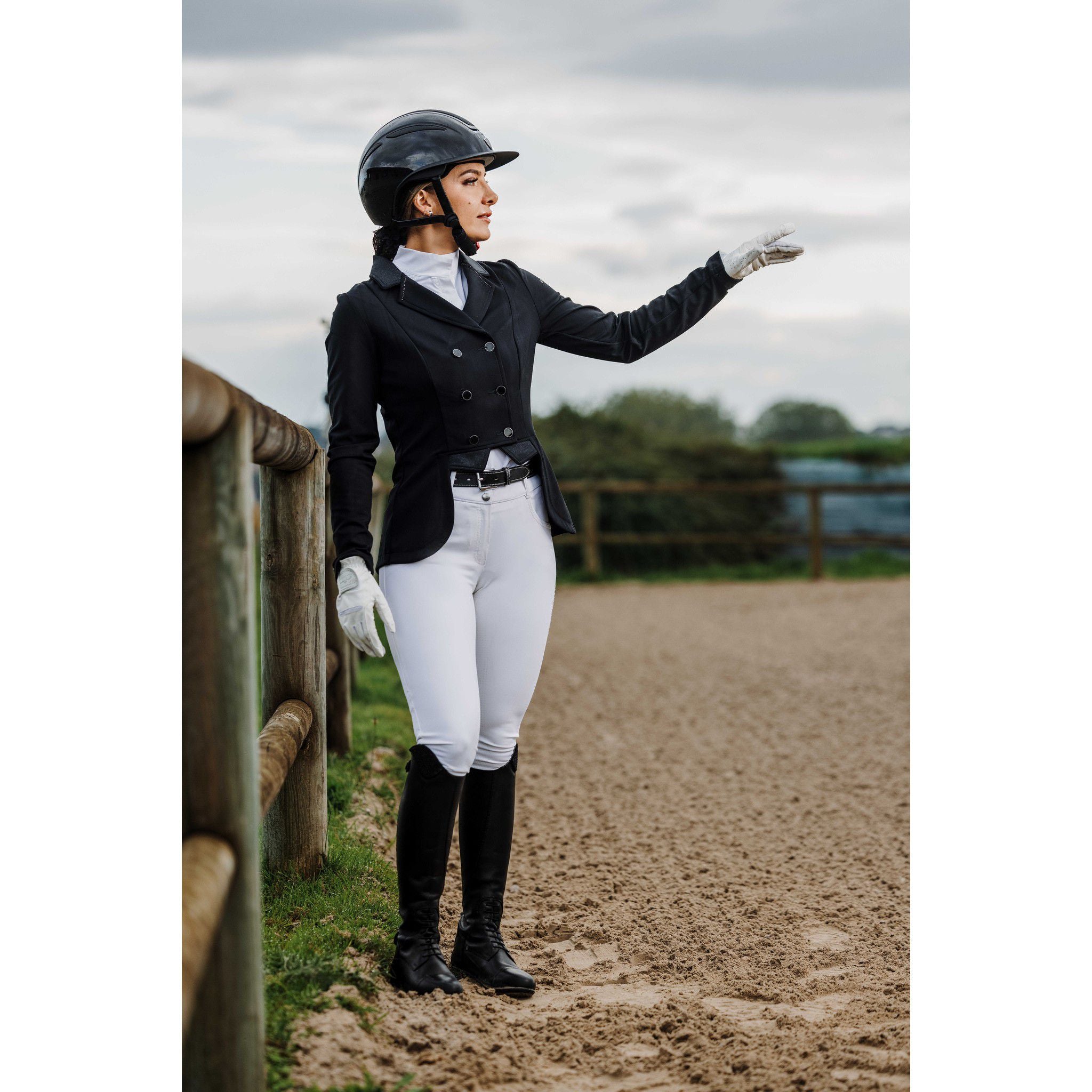 EQUITHÈME Munich Dressage Shadbelly - Ladies Black 988701236