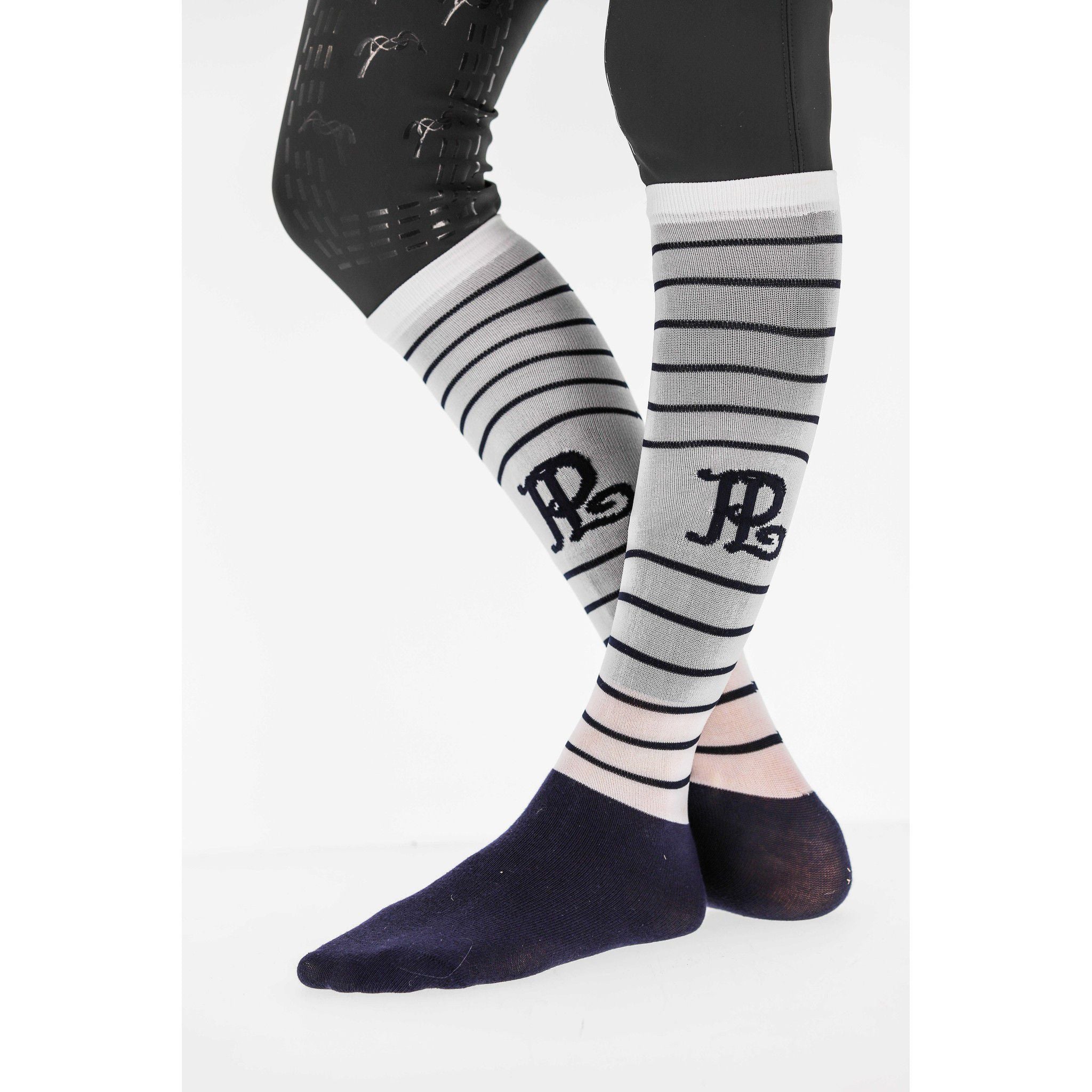 Pénélope Showing Socks White striped navy 986802752