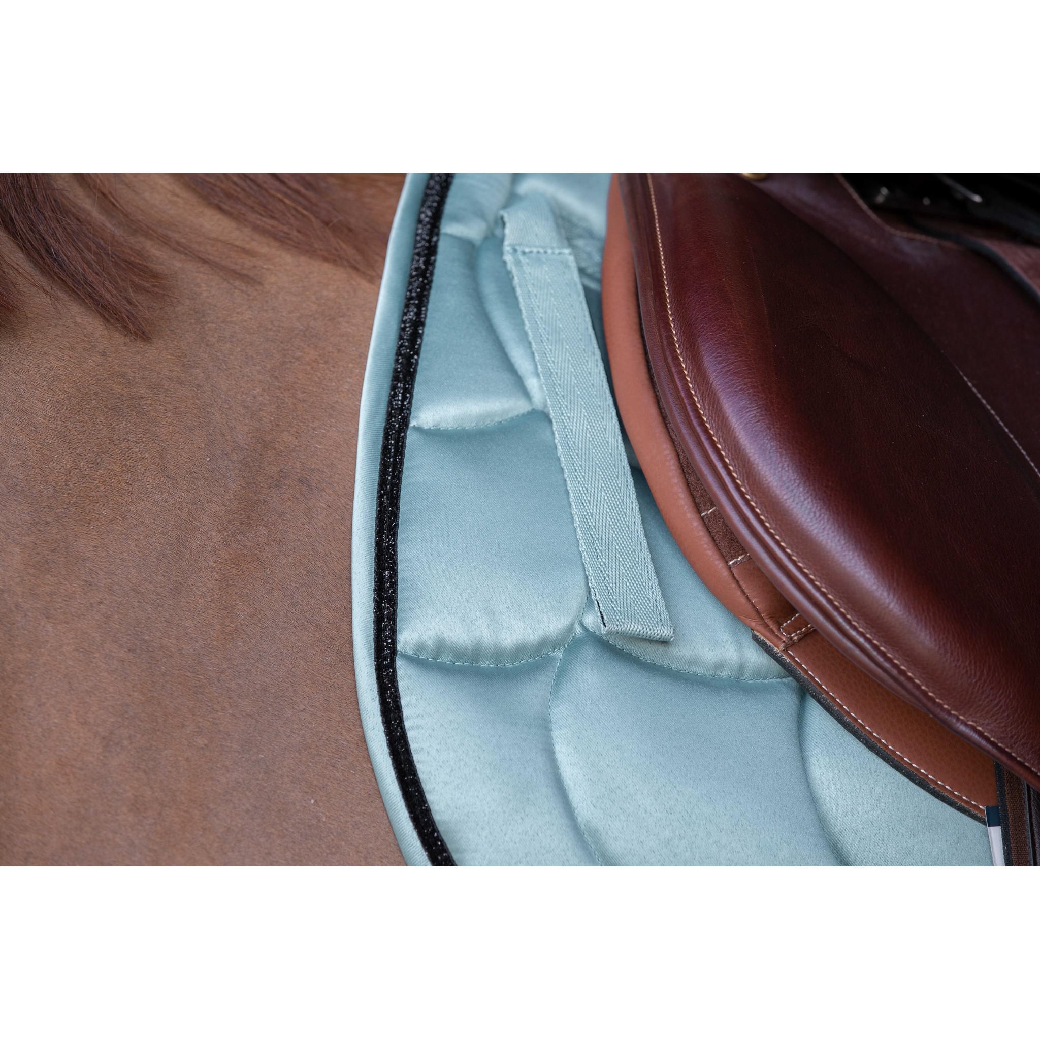 EQUITHÈME Satin Saddle pad - All purpose Light green 204432019