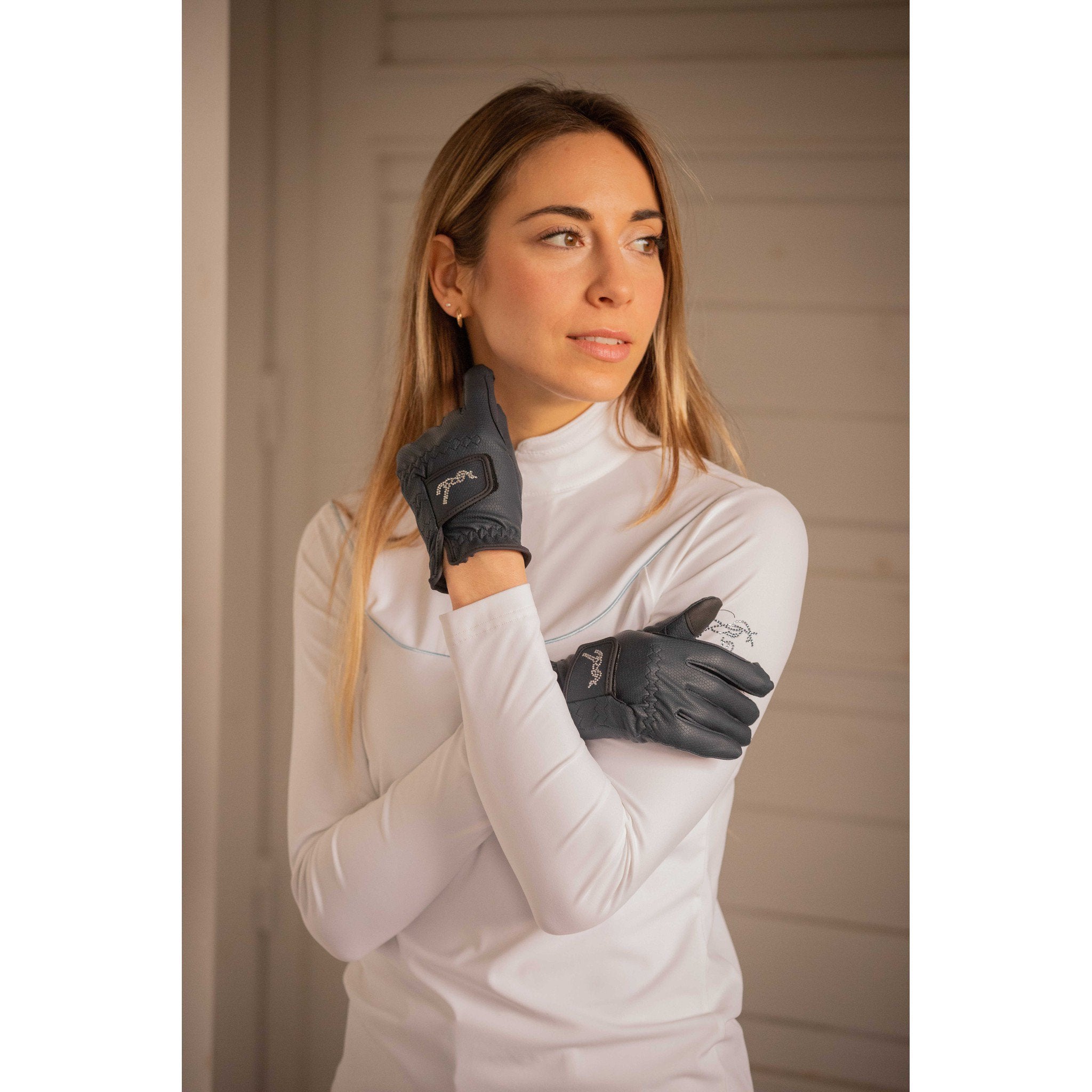 Pénélope Lyoni Riding Gloves Navy blue 930806765