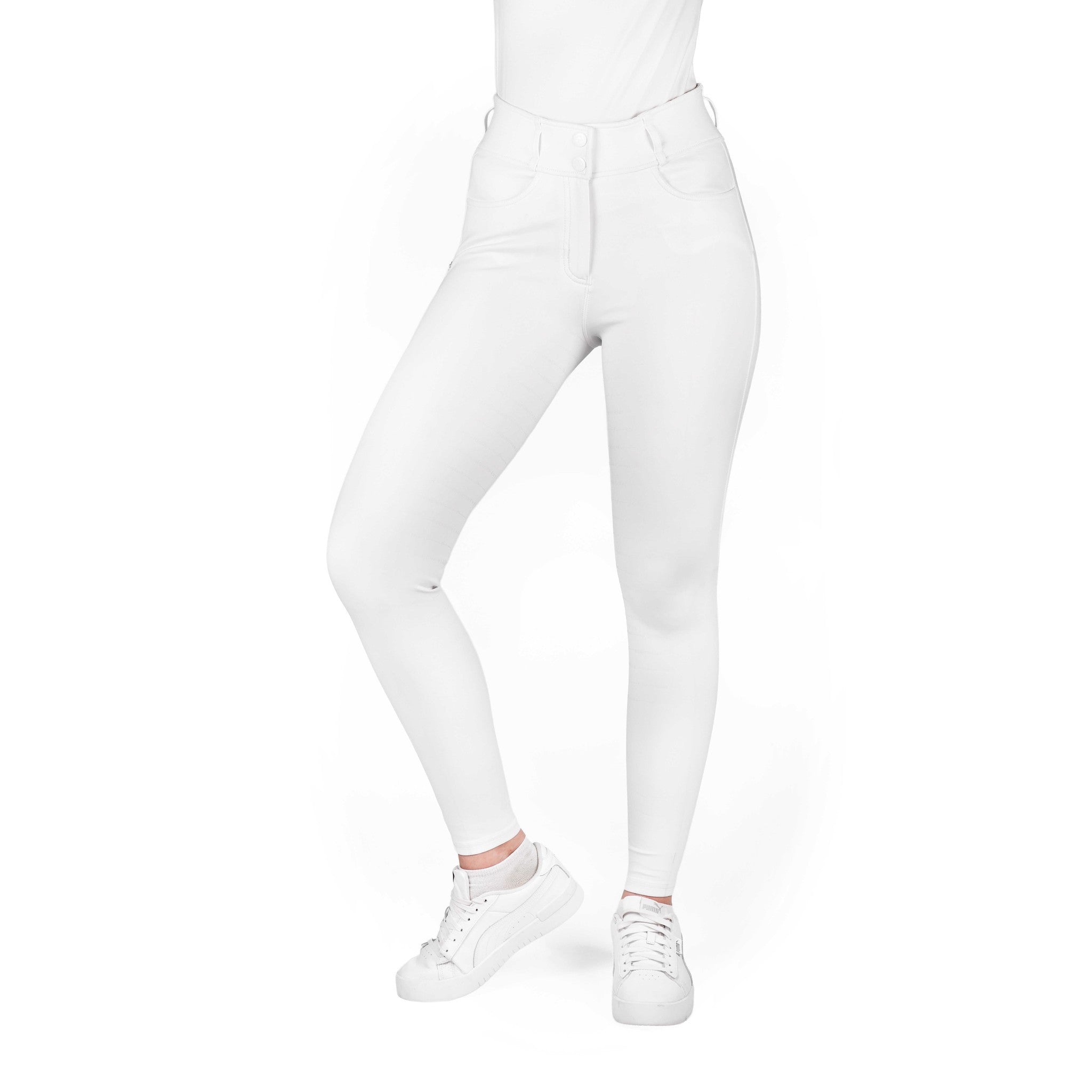 EQUITHÈME Mila Full-Seat Breeches - Ladies White 979841136