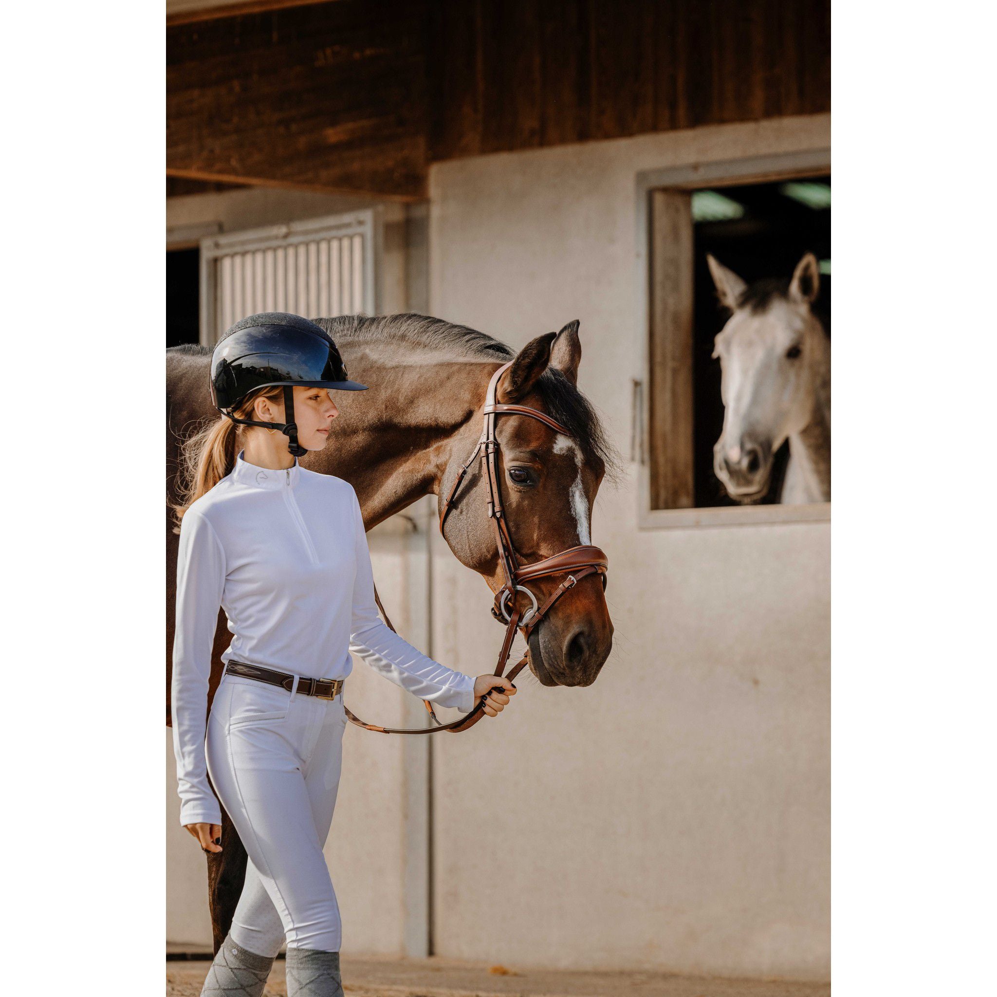 EQUITHÈME Buffy Show Poloshirt - Ladies White 962092012