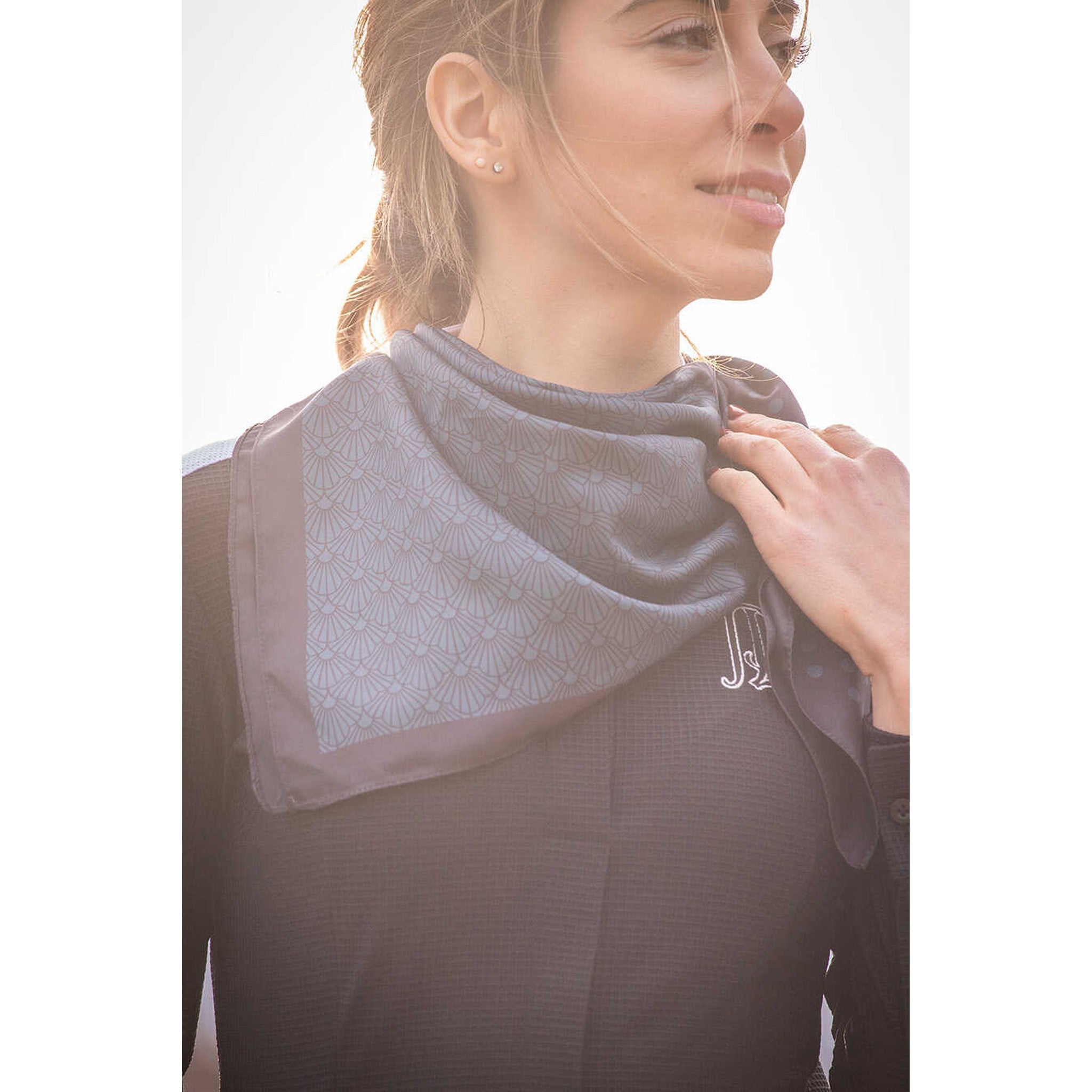 Pénélope Mya Scarf Peacock blue/black 985854002