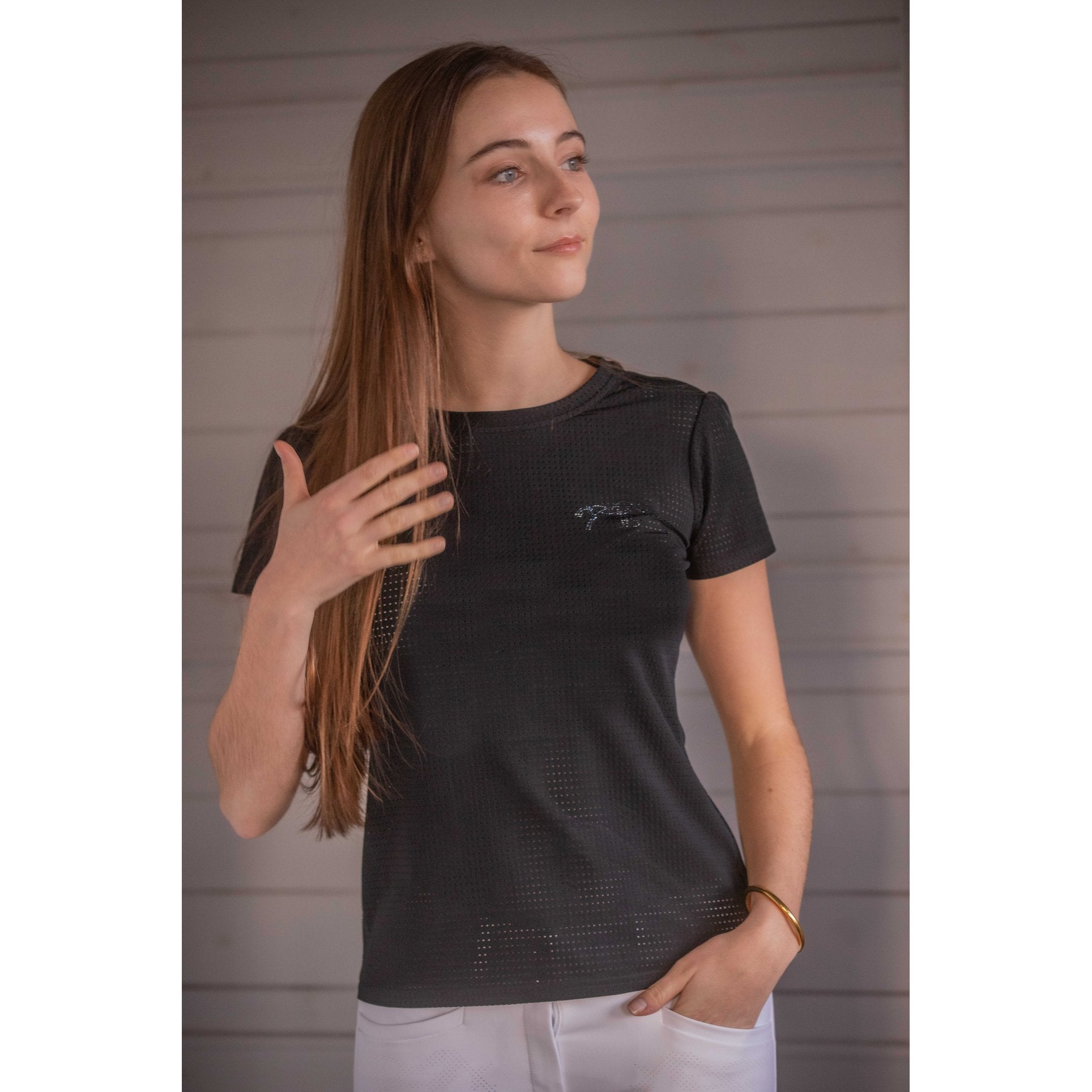 Penelope Techflo T-Shirt - Ladies Black - 963430021_ambi_2
