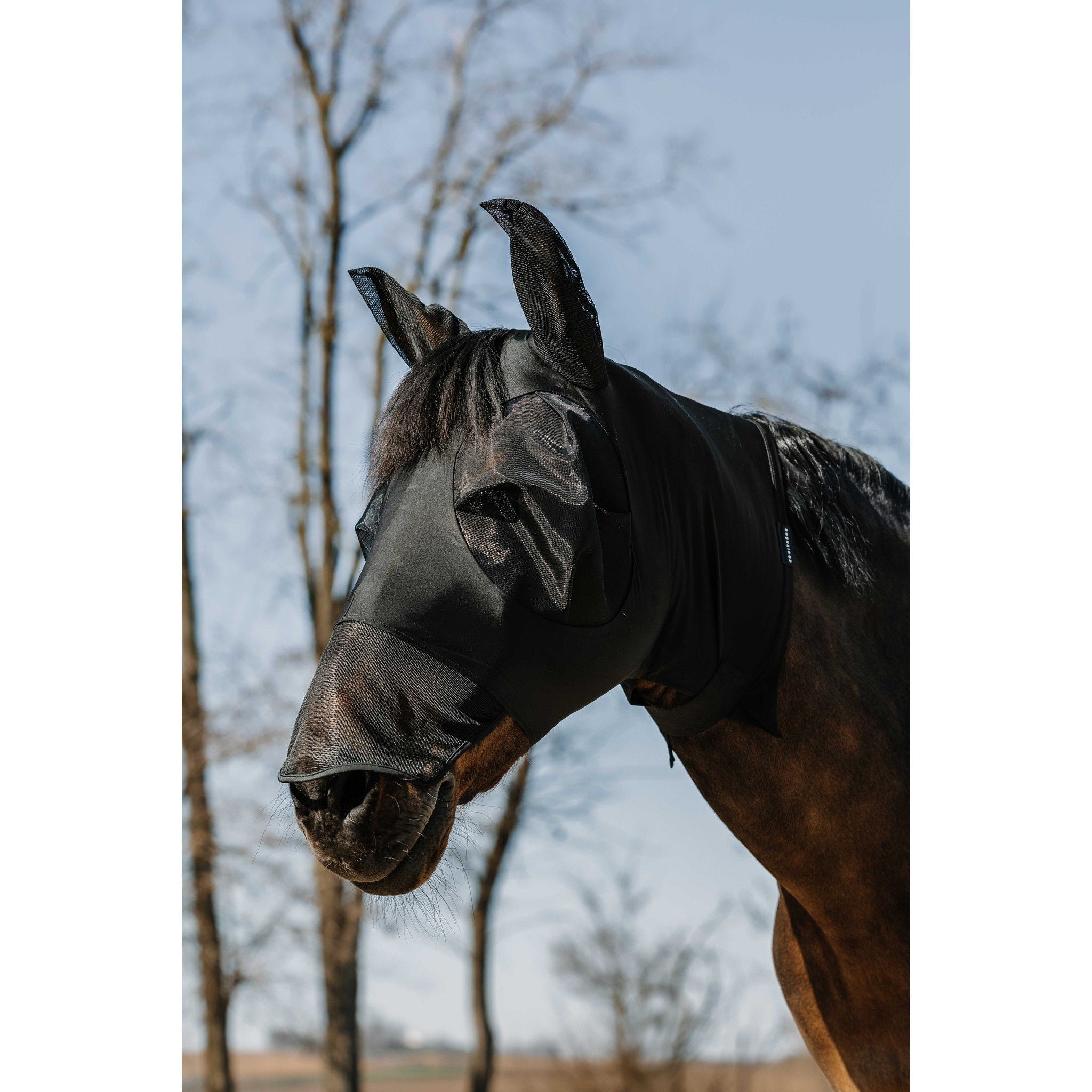 EQUITHÈME Hood Anti UV Fly Mask Black 306034203