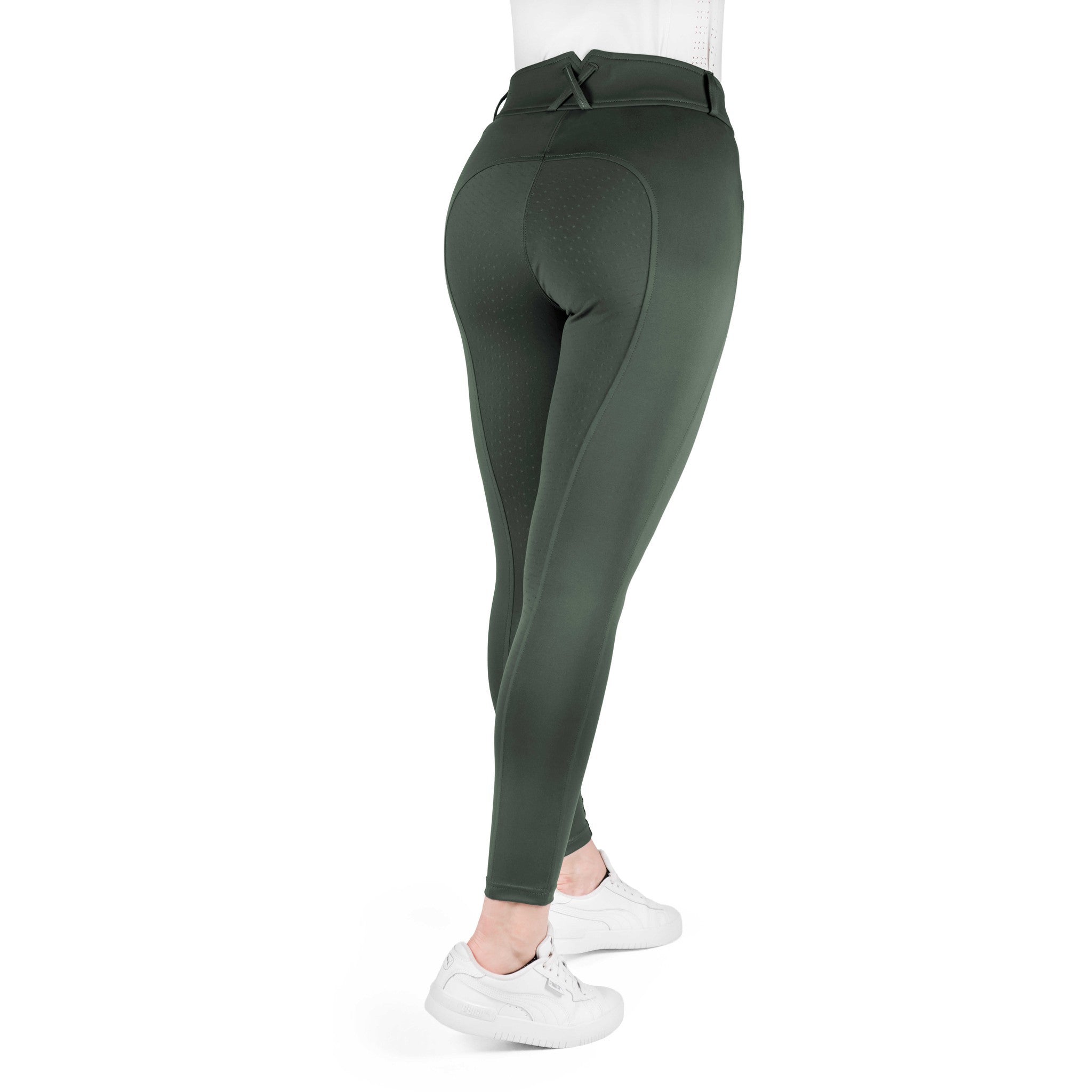 EQUITHÈME Carly Full Silicone Seat Breeches for Women Khaki 979862936