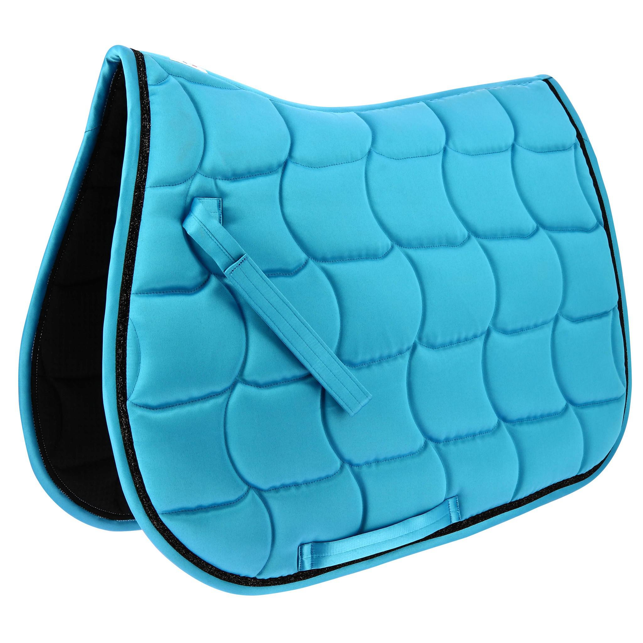 EQUITHÈME Satin Saddle pad - All purpose Denim 204432017
