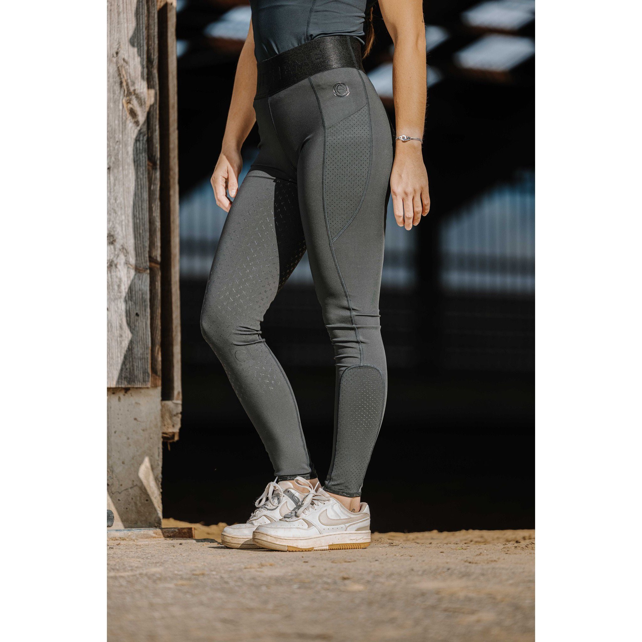 Je t'aime EQUITHÈME Iris Riding Leggings - Ladies Black 979166236