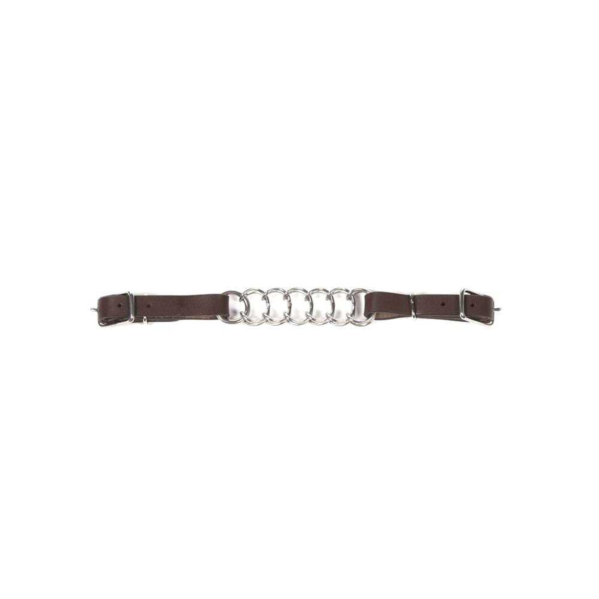 Curb METALAB Curb Chain with leather fasteners Havana 570011318