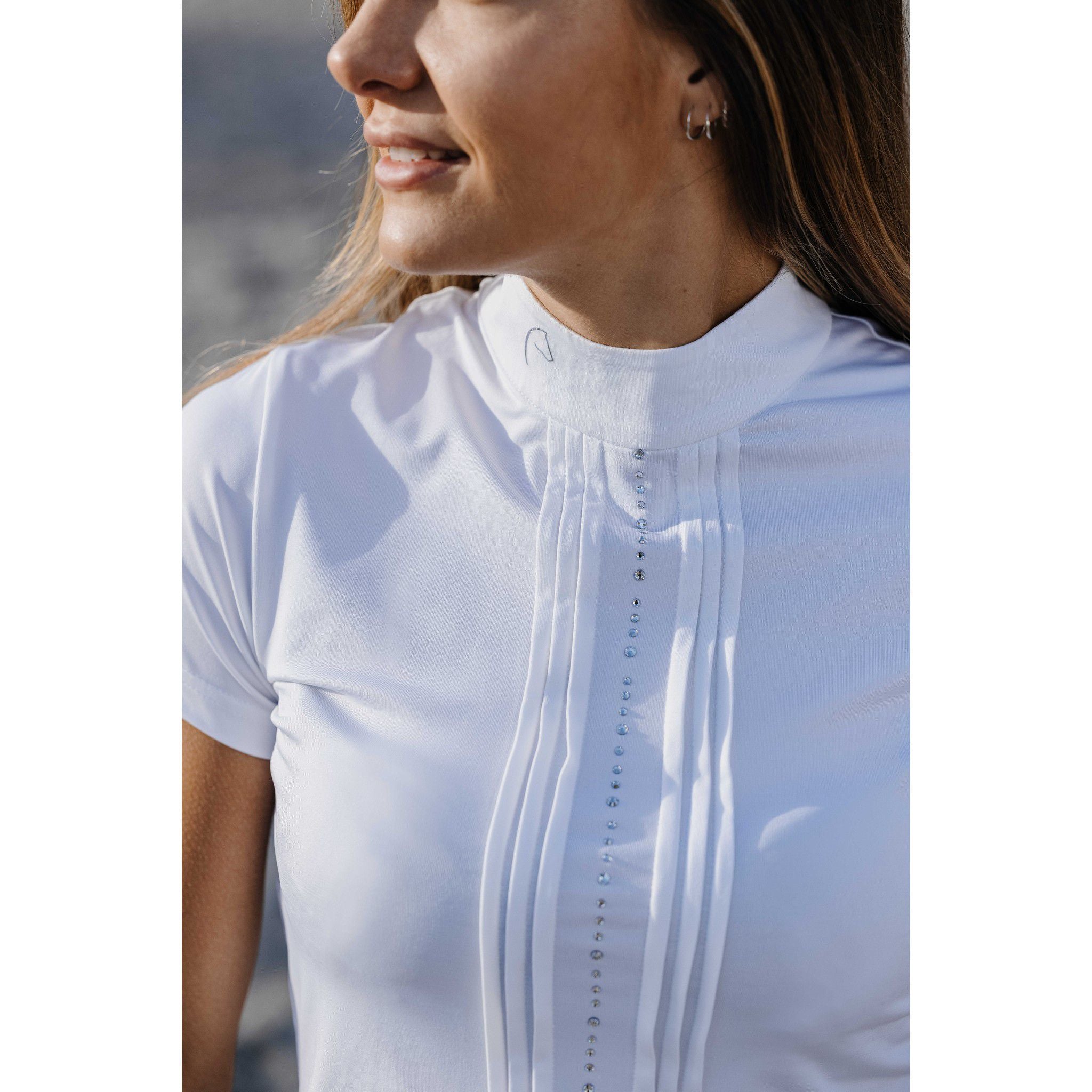 EQUITHÈME Dorla Show Polo Shirt - Ladies White 962106012