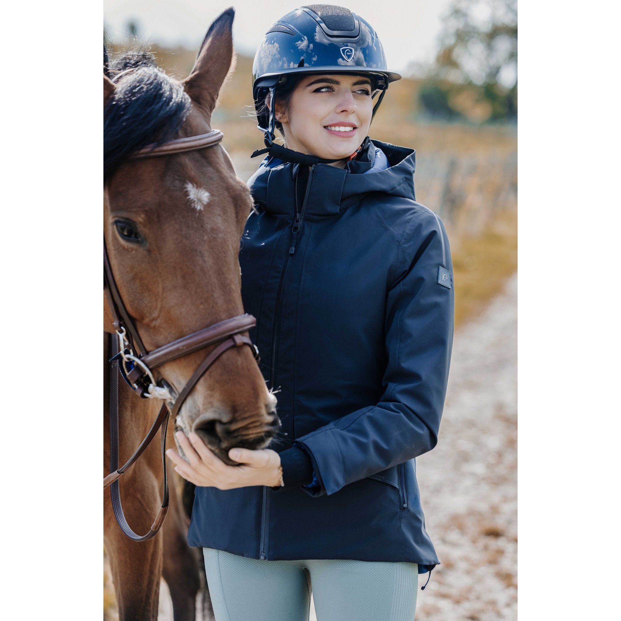EQUITHÈME Maguy Parka - Ladies Navy blue 978722072