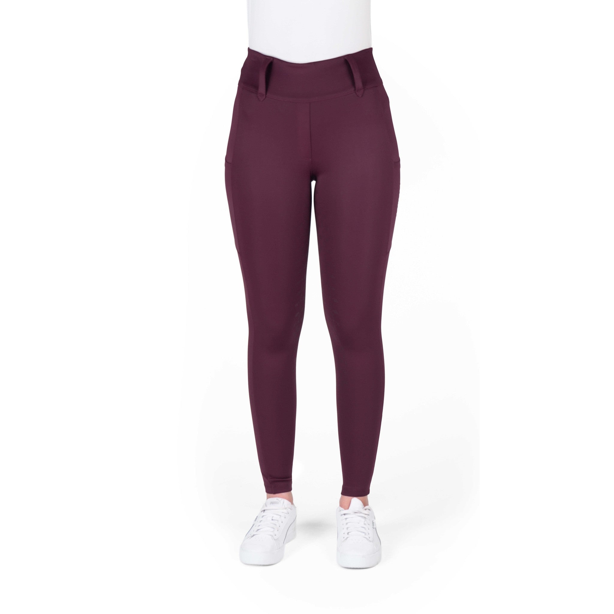 EQUITHÈME Alizé Full-Seat Leggings - Ladies Plum 979167336