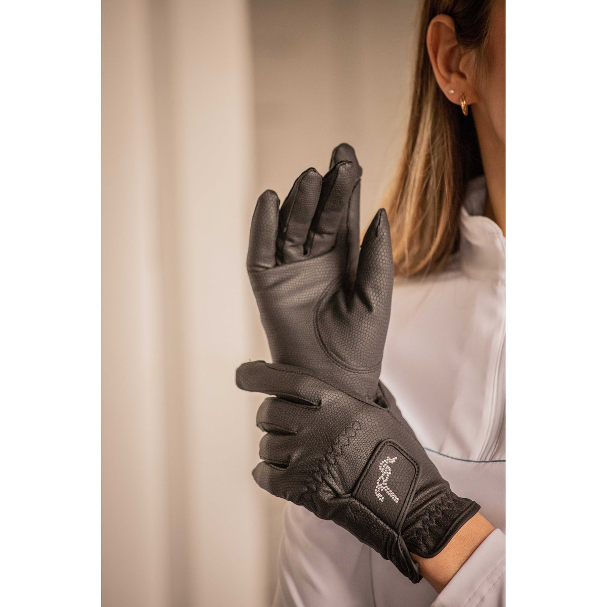 Pénélope Lyoni Riding Gloves Black - 930806265_ambi_5