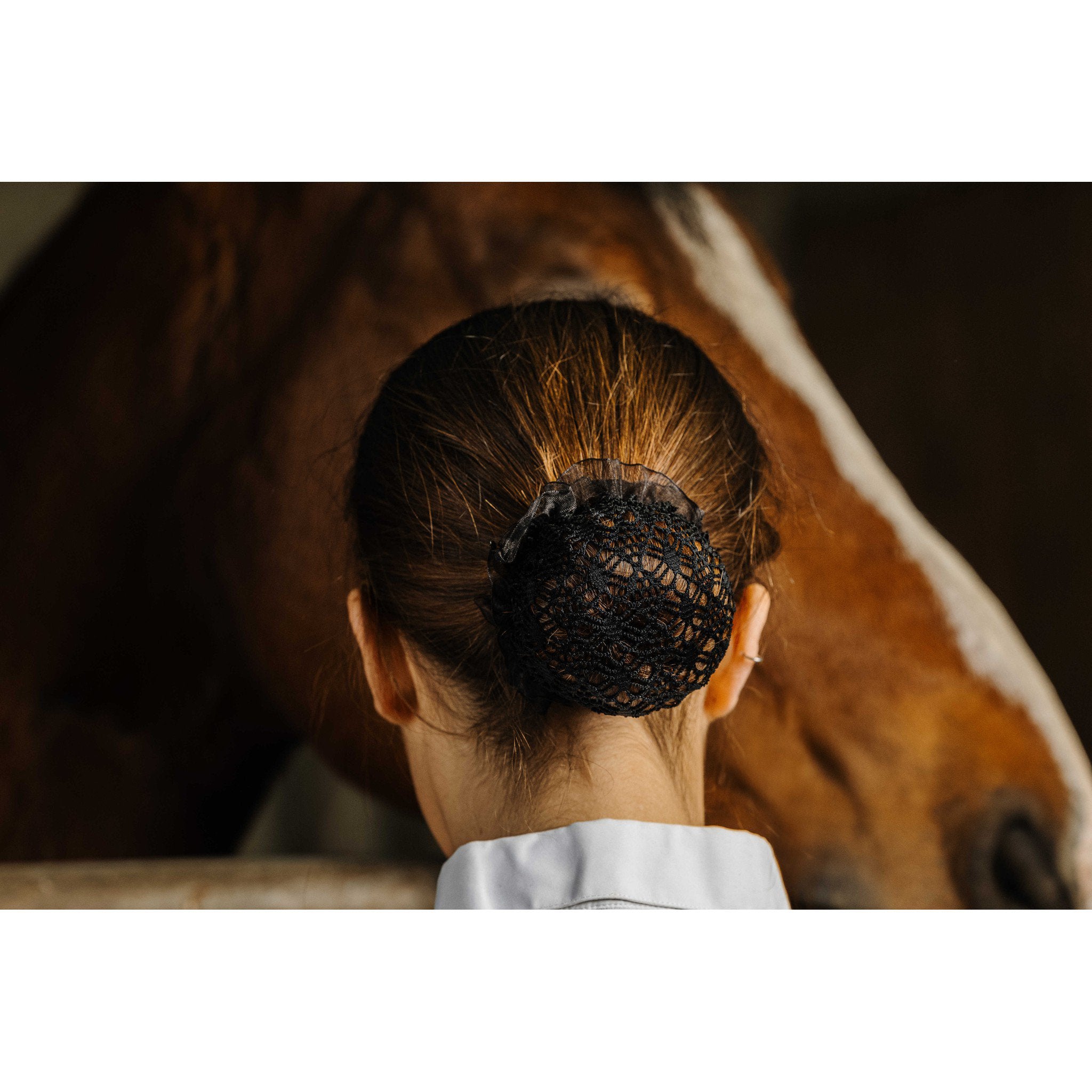 EQUITHÈME Floral Hair Net Black 930253002