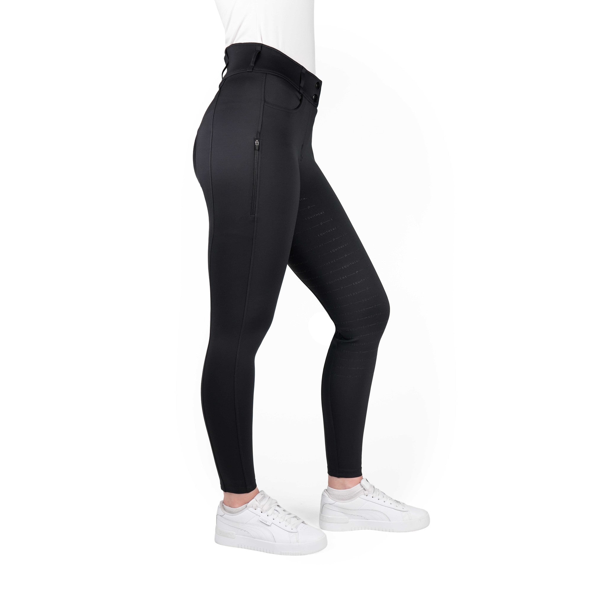 EQUITHÈME Mila Full-Seat Breeches - Ladies Black 979841236