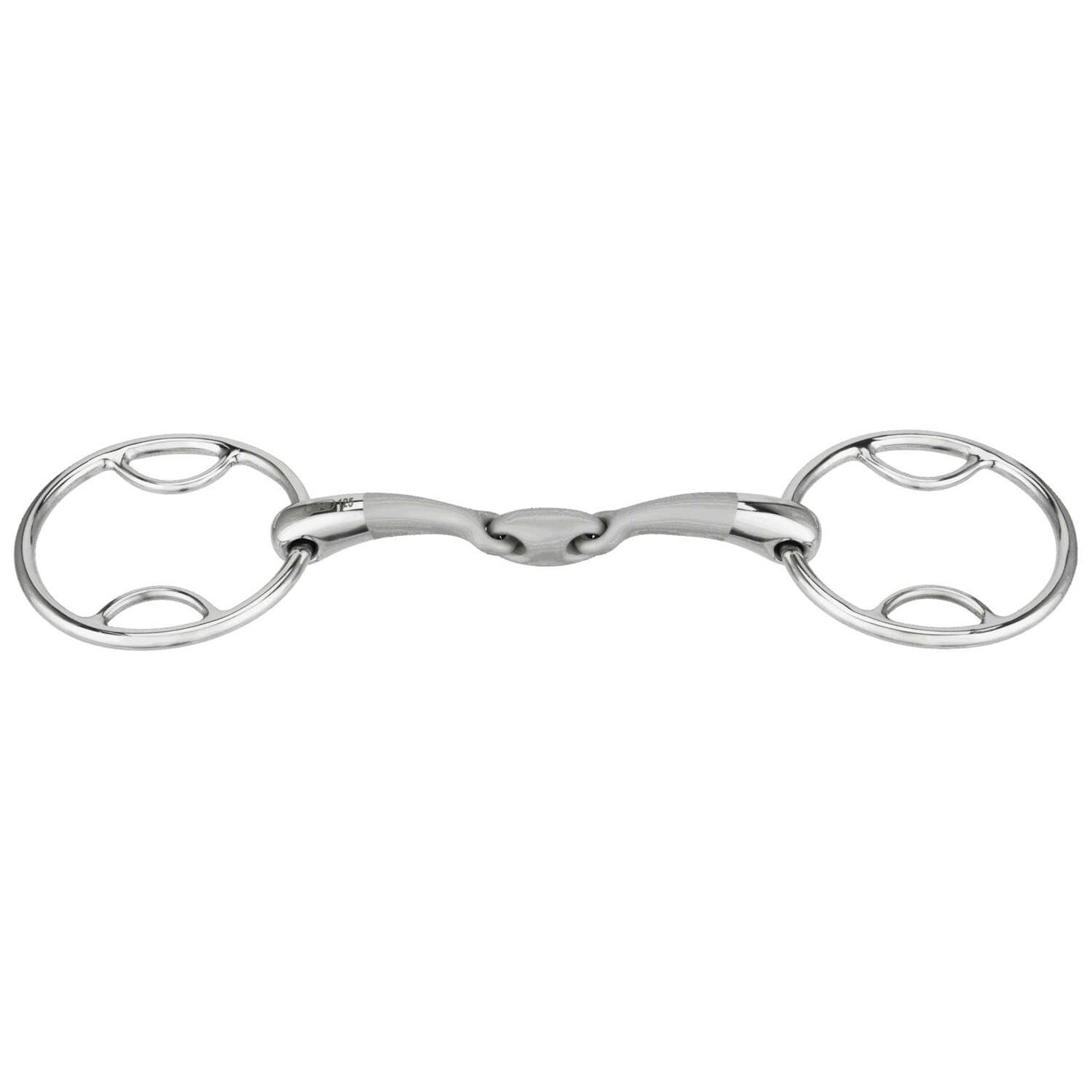 Sprenger Satinox double jointed 2-Ring loops Snaffle Bit 640468135