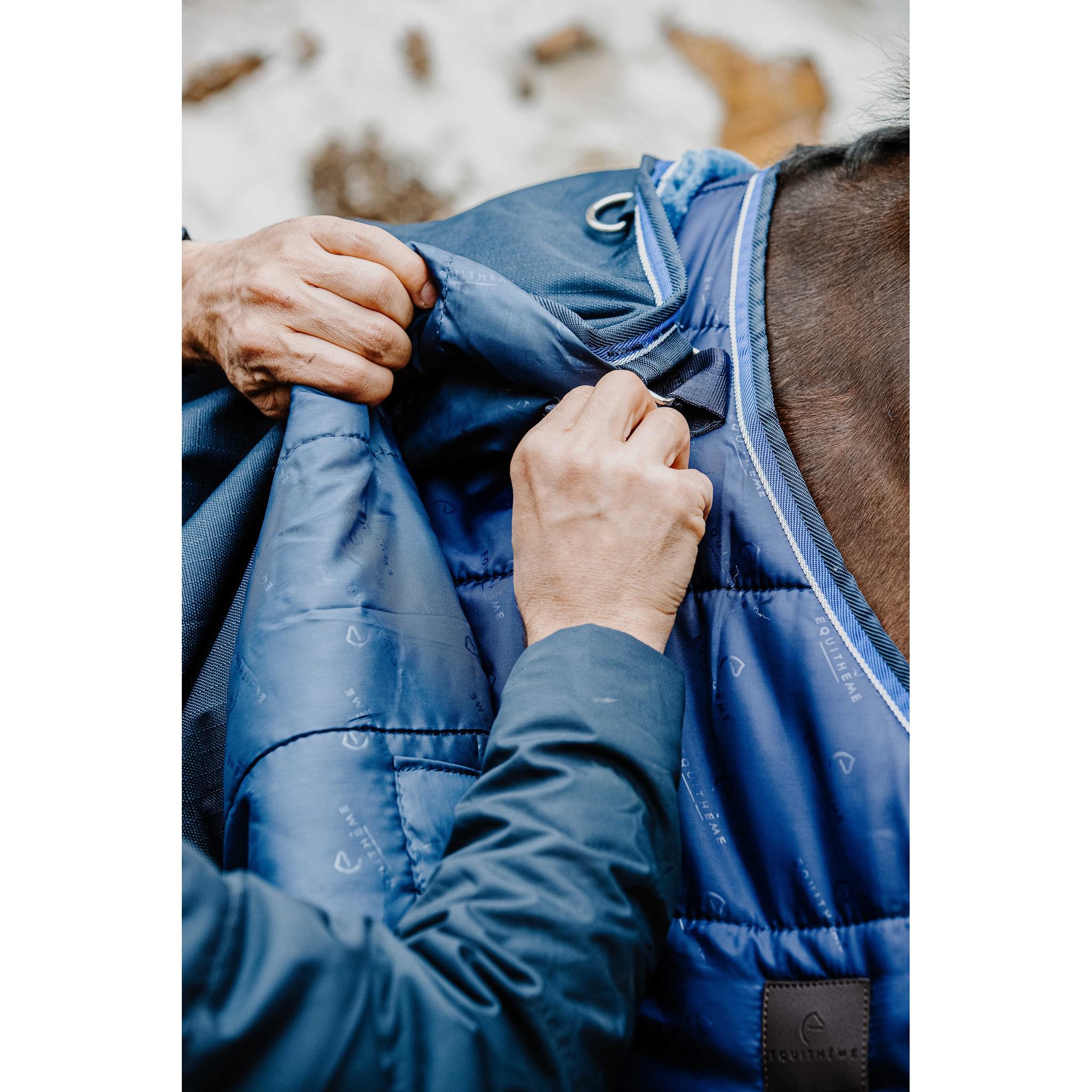 EQUITHÈME Classic 1200D Rug - Standard Navy blue 400527063