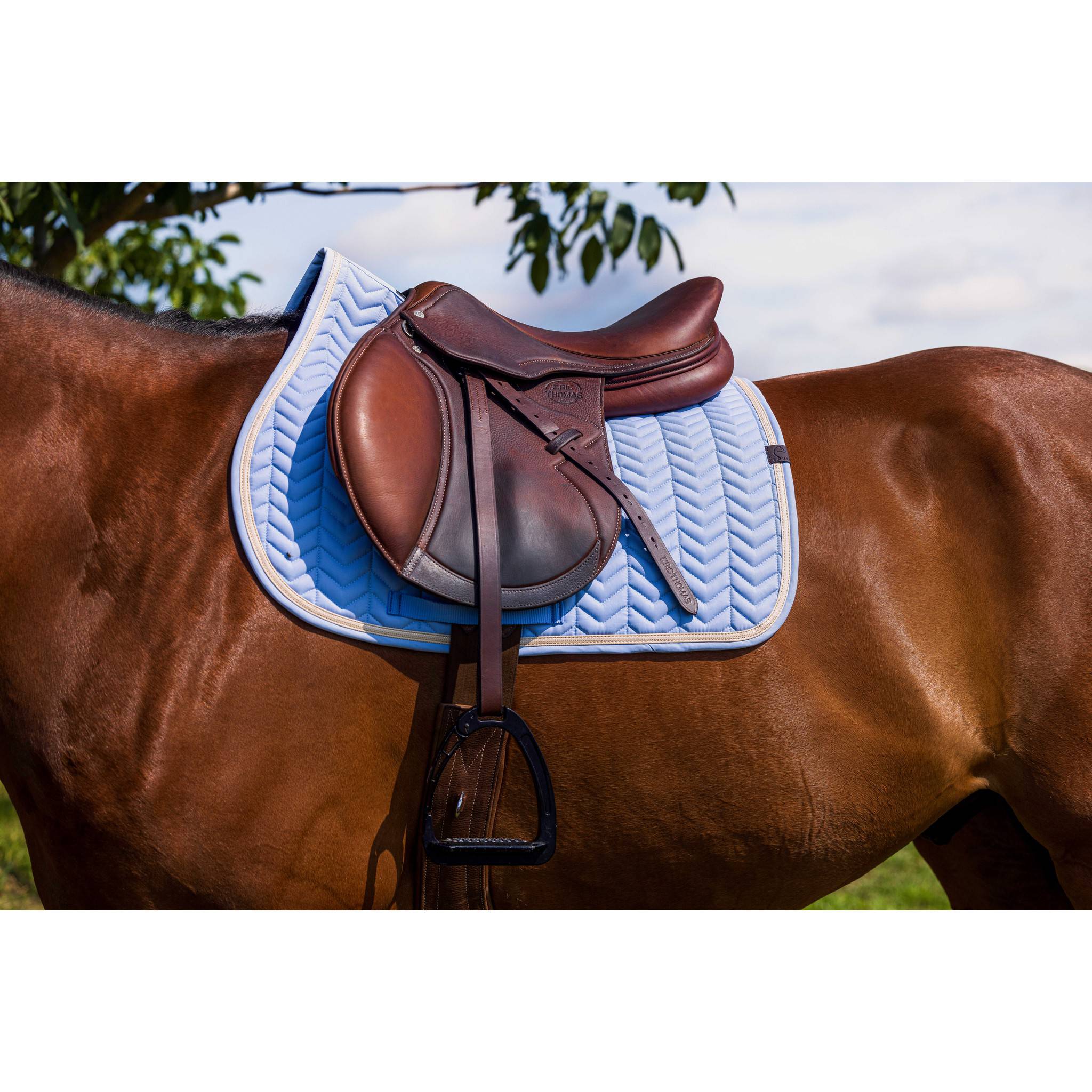EQUITHÈME Softypop Saddle Pad - All purpose Light blue 204003012