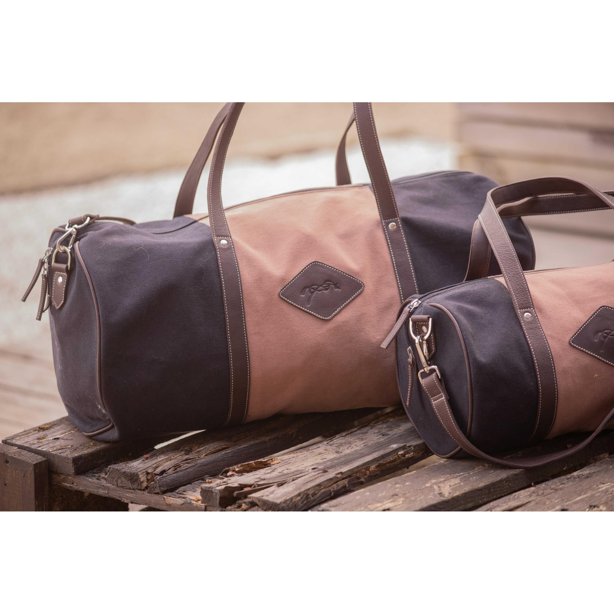 Pénélope Canvas Bowl Bag - Medium Black/Old Pink 936224162