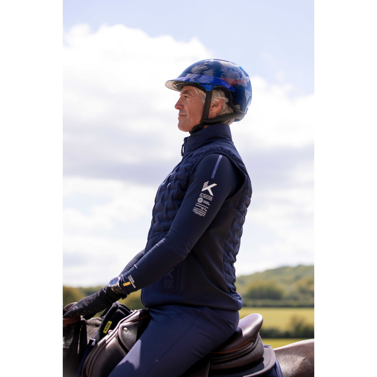 K by EQUITHÈME K-Precision Seamless Baselayer - Men - Navy blue - 963110073_ambi_13