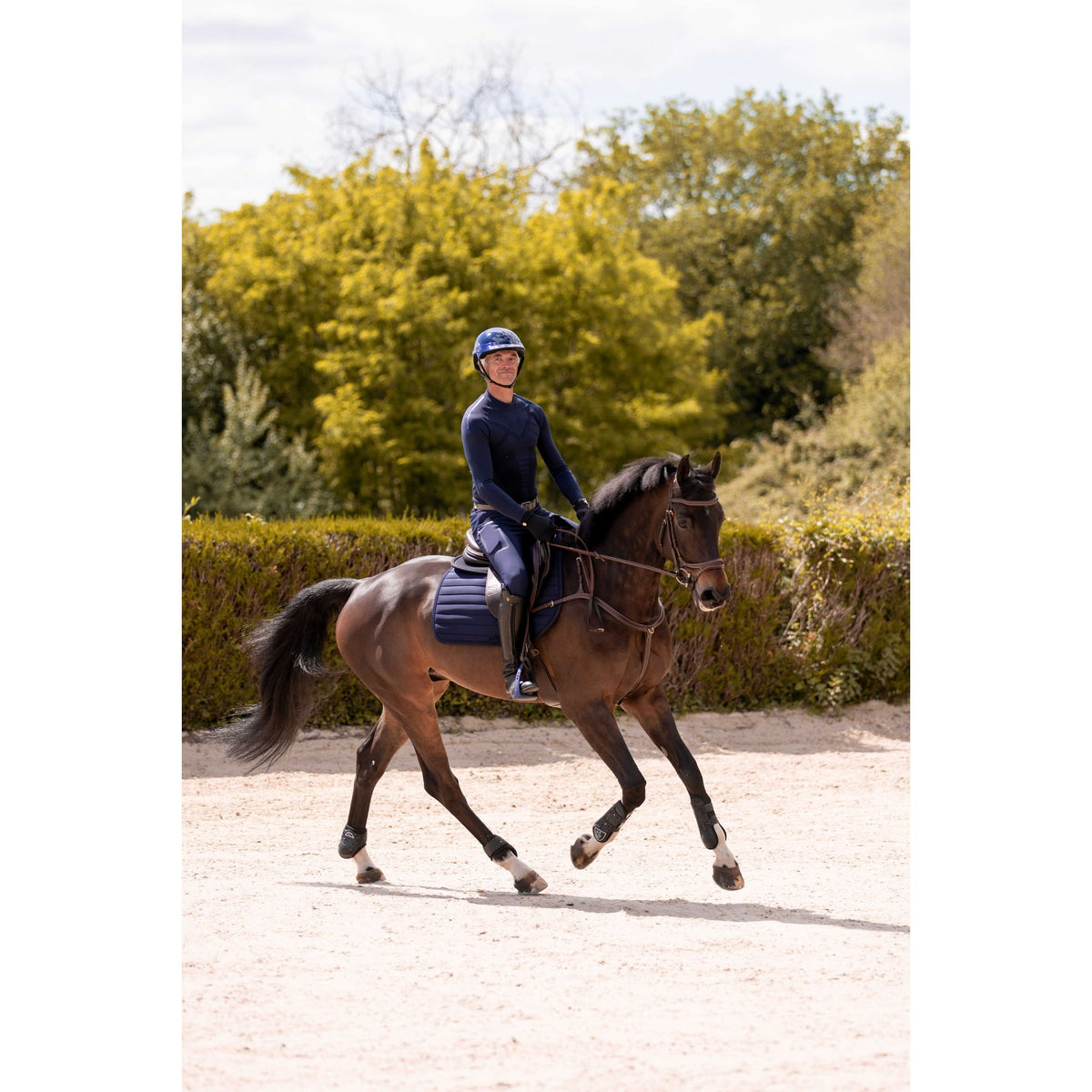 K by EQUITHÈME K-Precision Seamless Baselayer - Men - Navy blue - 963110073_ambi_7