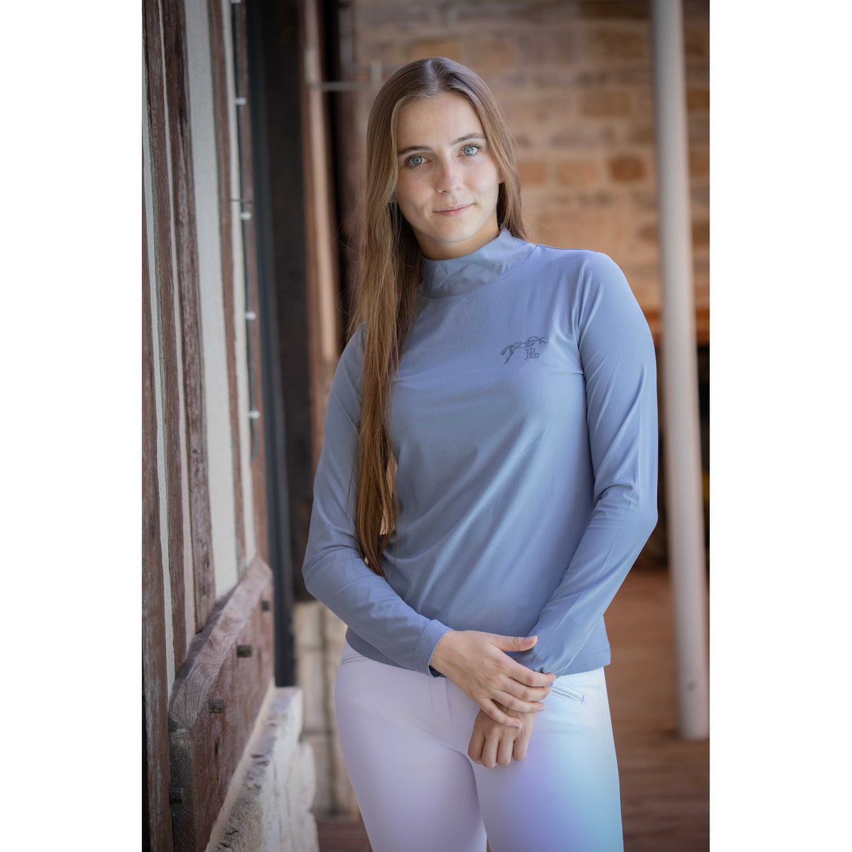 Pénélope Charlotte T-Shirt - Women - Blue / gray - 963431191_ambi_6