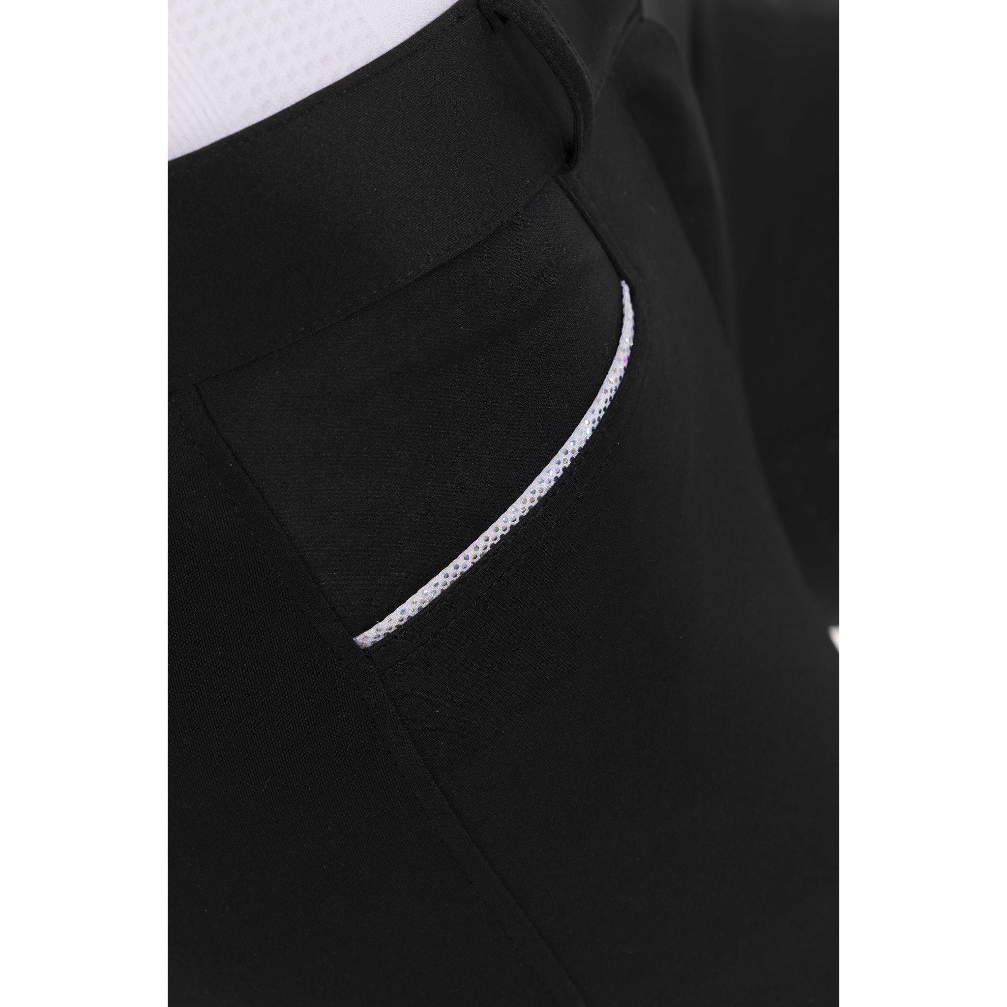 EQUITHÈME Claudine Breeches with silicone full seat - Ladies Black 979788236