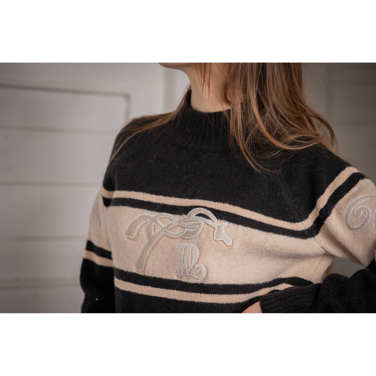 Pénélope Noris Sweater - Women - Black/camel - 966001251_ambi_9