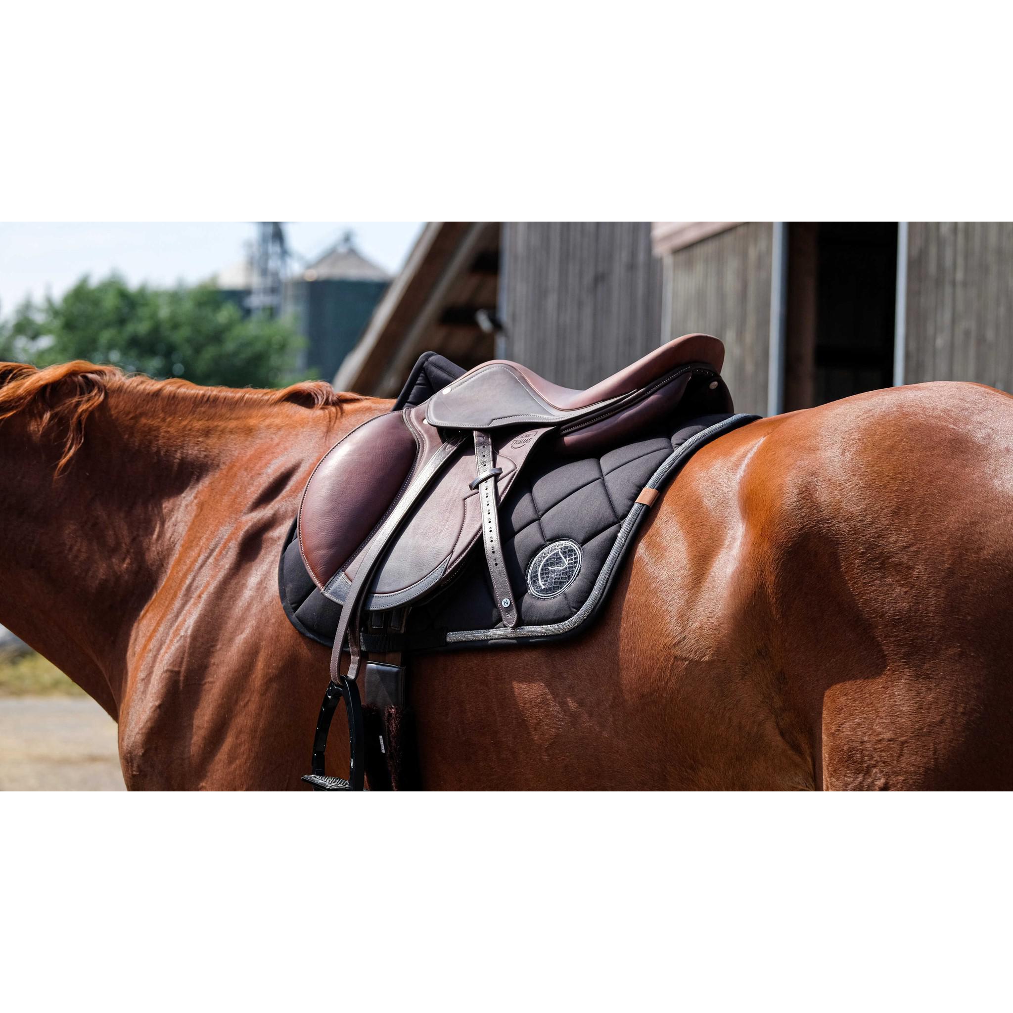 EQUITHÈME Badge 2.0 Saddle Pad - All purpose Black 204783002