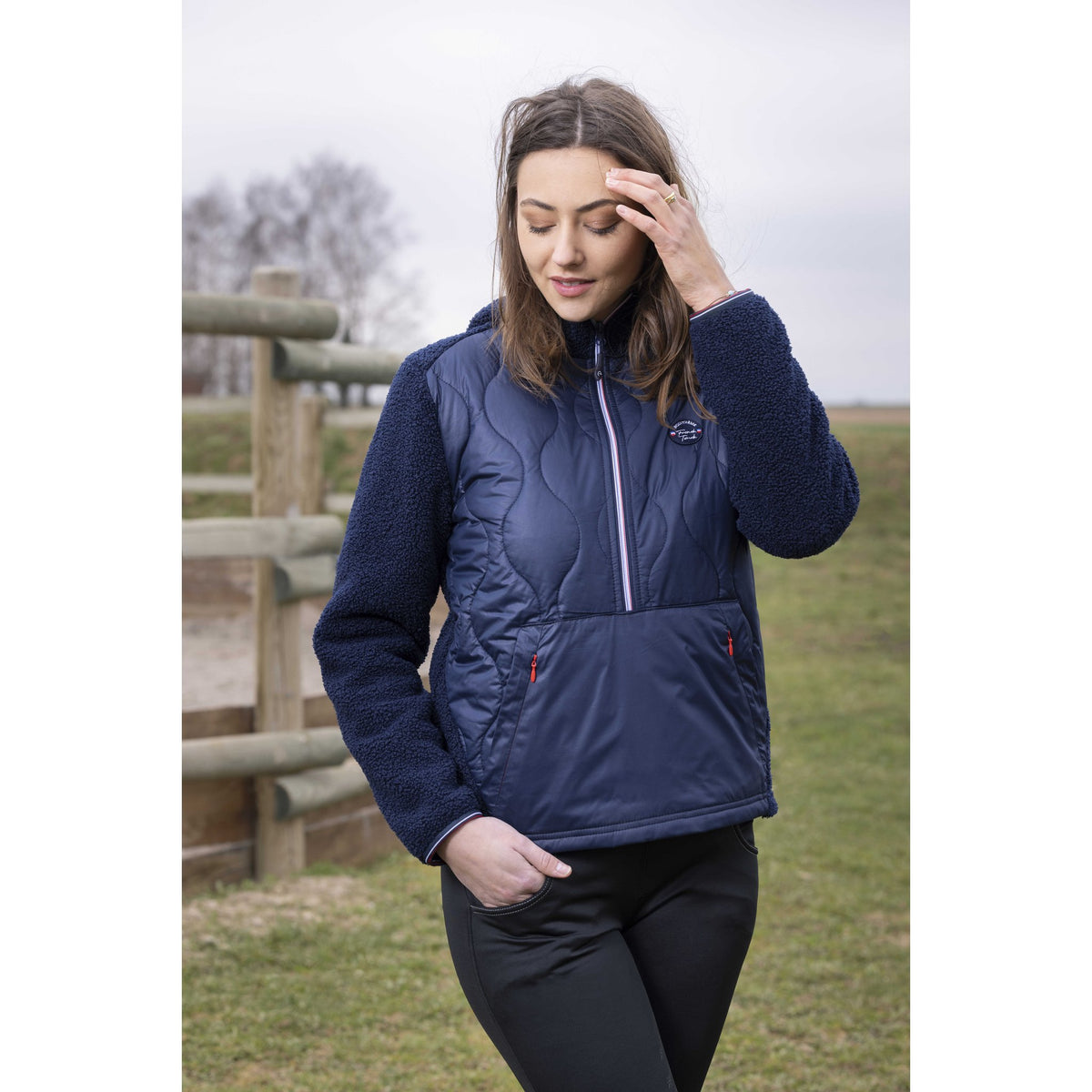 EQUITHÈME Celia Anorak - Women - Navy blue - 978110072_ambi_1