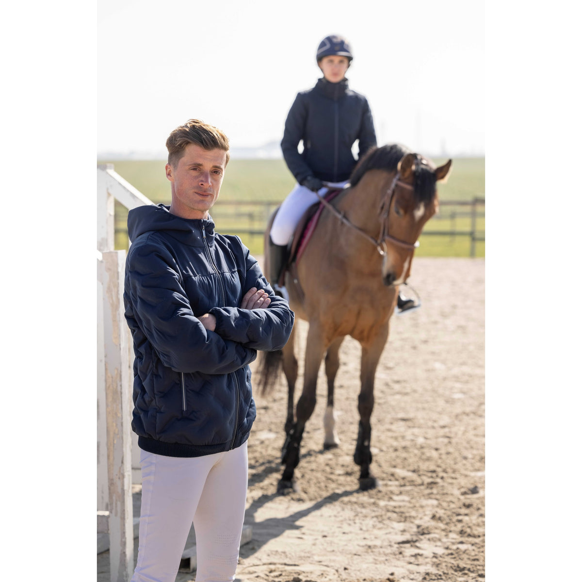 Pro Series Diagonal Show Coat - Men - Navy blue - 978651073_ambi_11