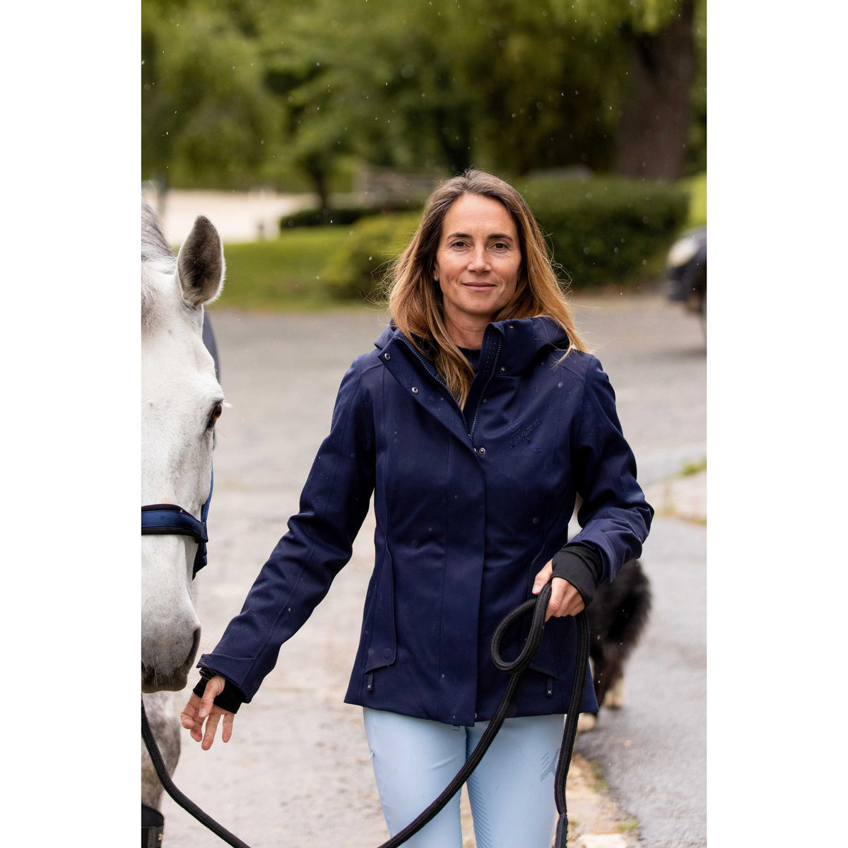 K by EQUITHÈME K-Power Parka - Women - Navy blue - 978741072_ambi_1