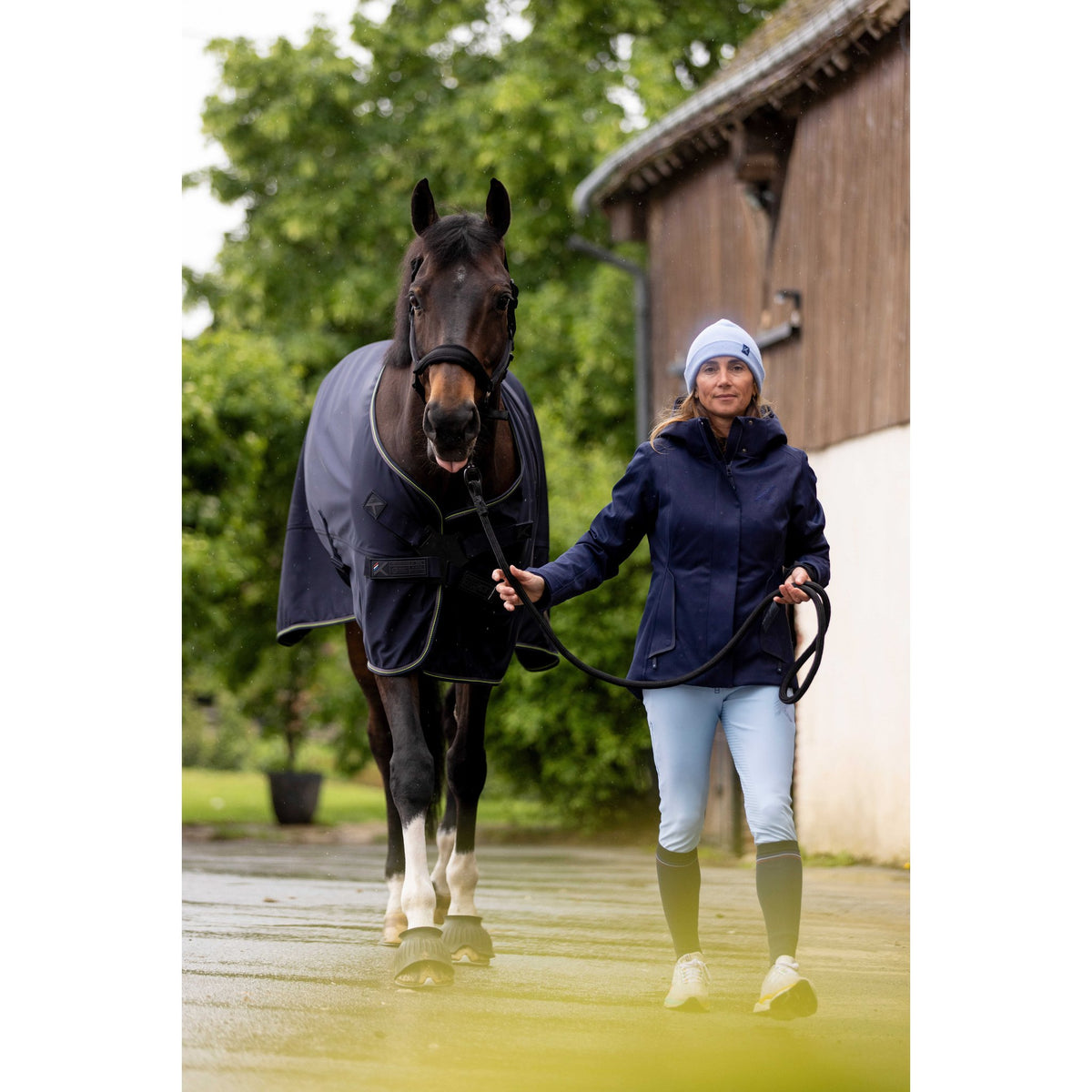 K by EQUITHÈME K-Power Parka - Women - Navy blue - 978741072_ambi_4