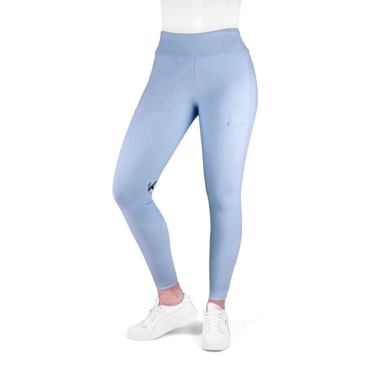 K by EQUITHÈME K-Grip Silicone Grip Riding Leggings - Women - Light blue - 979173636_packshot_2