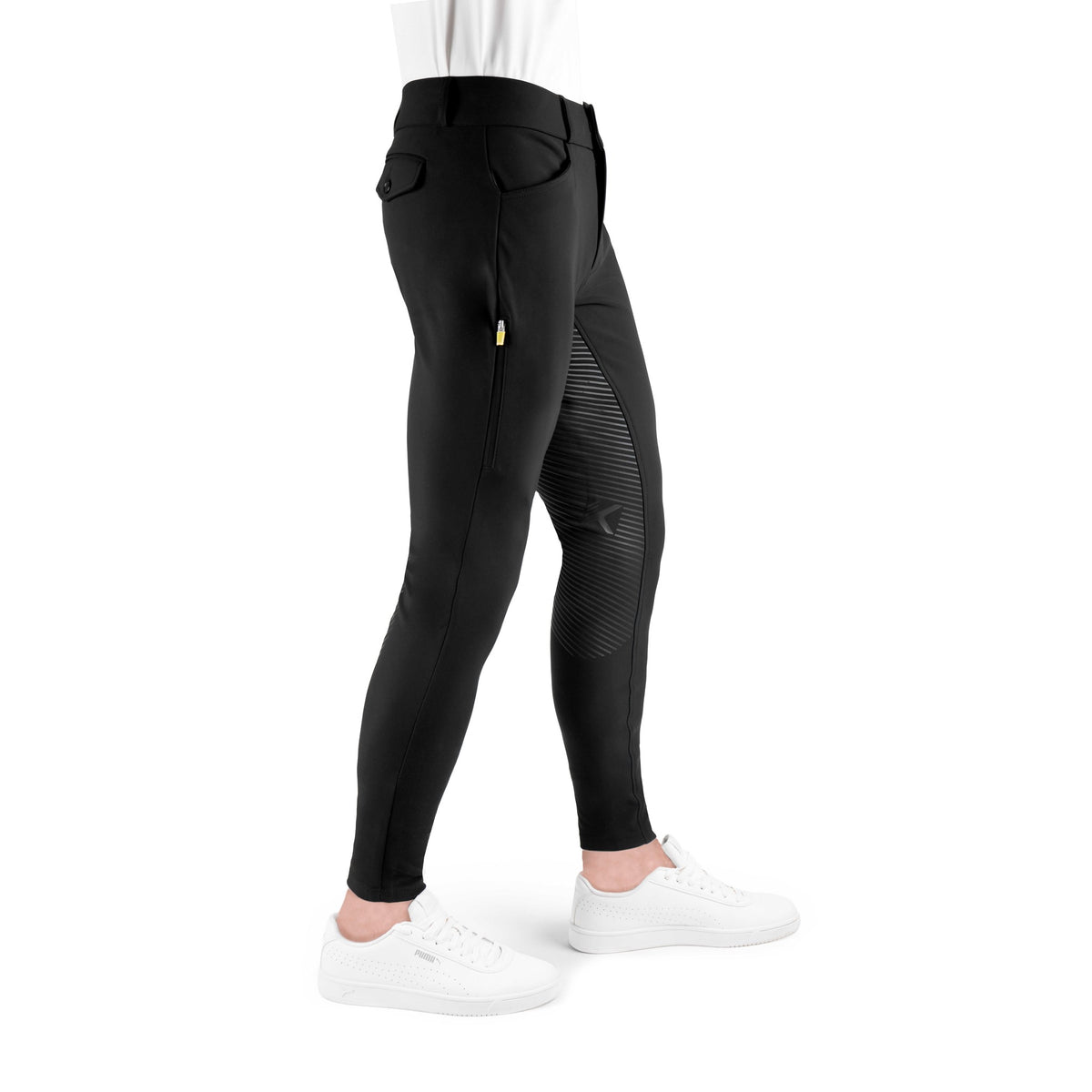 K by EQUITHÈME K-Skill Silicone Seat Riding Breeches - Men - Black - 979370240_packshot_2