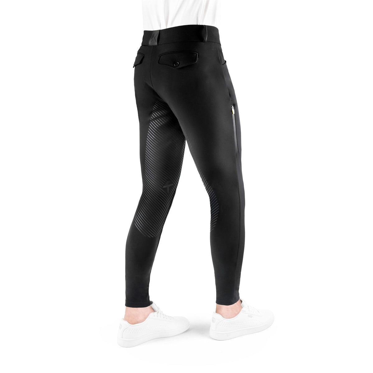 K by EQUITHÈME K-Skill Silicone Seat Riding Breeches - Men - Black - 979370240_packshot_3