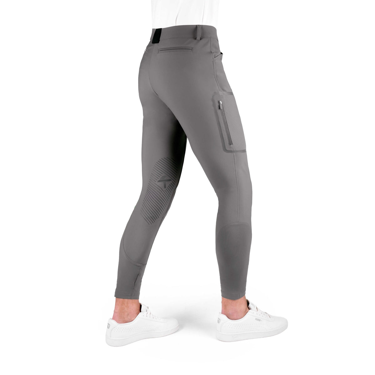K by EQUITHÈME K-Technik Riding Breeches - Men - Dark grey - 979371640_packshot_3