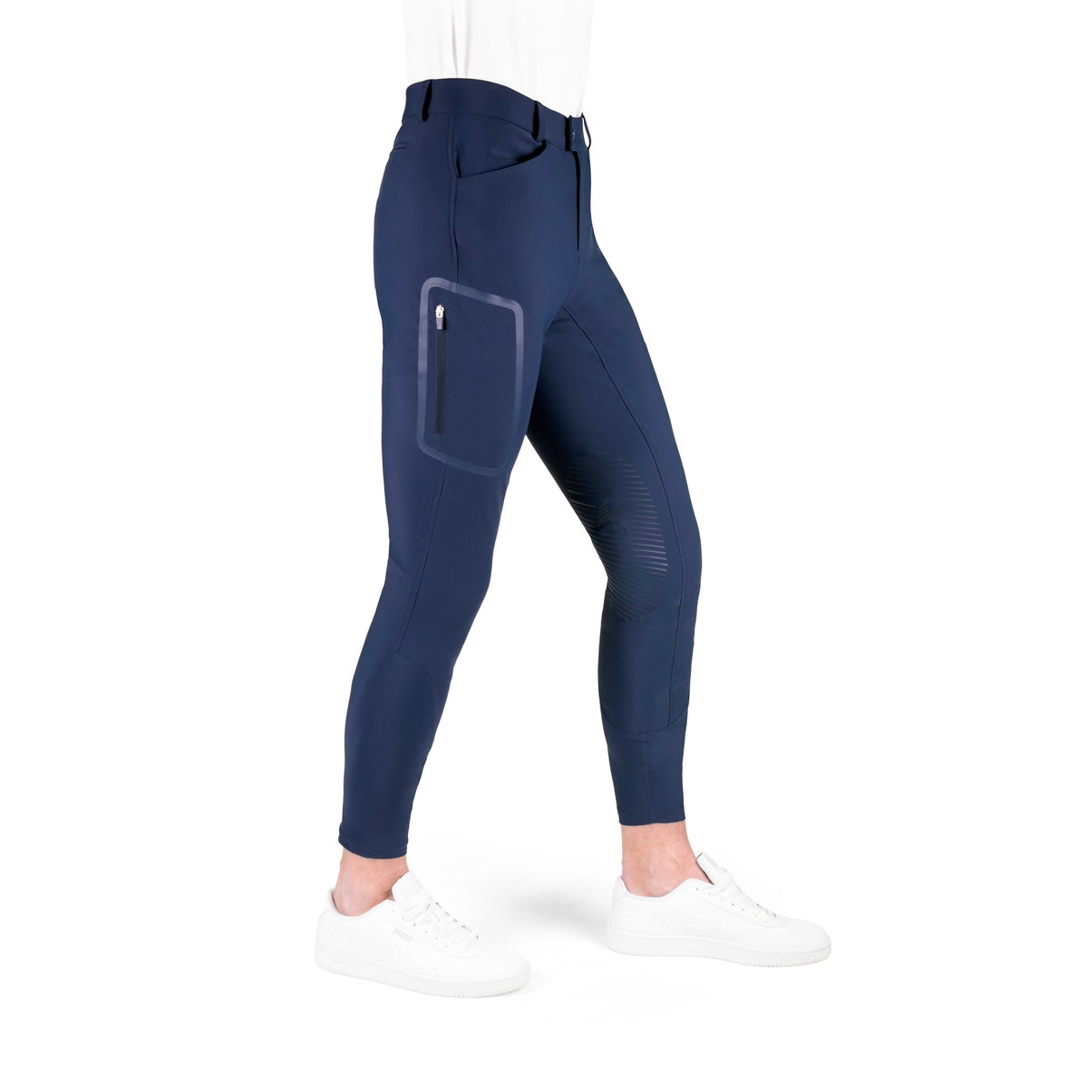 K by EQUITHÈME K-Technik Riding Breeches - Men - Navy blue - 979371740_packshot_2