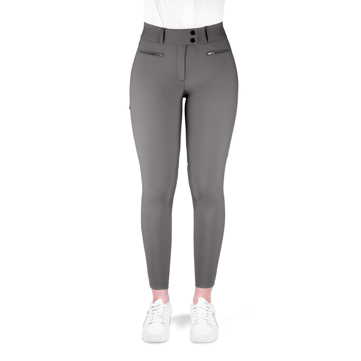 K by EQUITHÈME K-Explore Riding Breeches - Women - Dark grey - 979844036_packshot_1