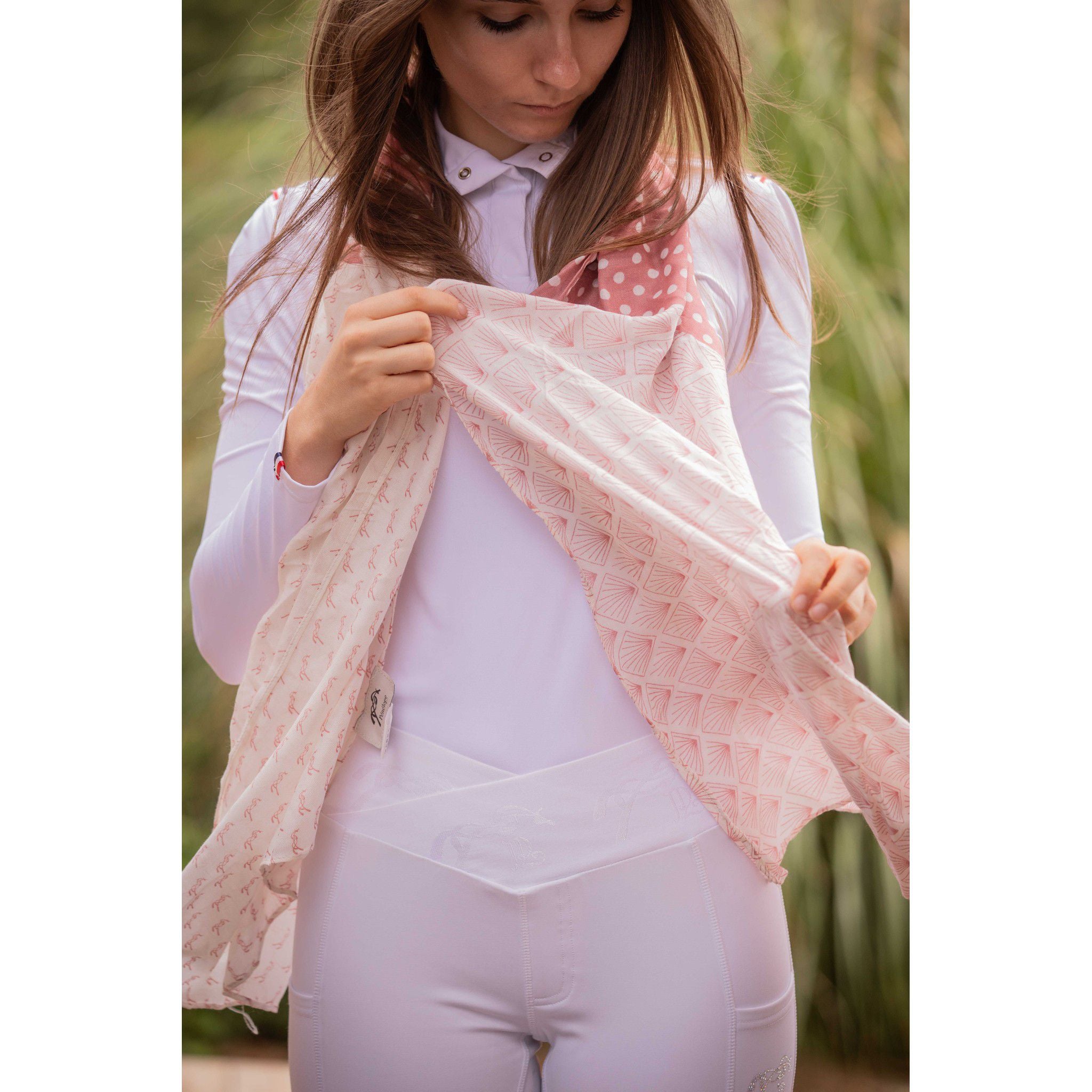 Pénélope Alix stole Pink / ecru 985853013