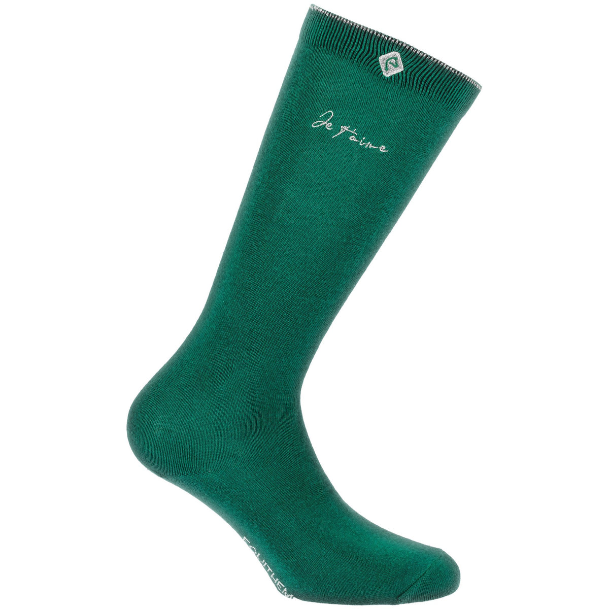 EQUITHÈME Je t'aime Socks Pink - Peacock blue - 986483040_packshot_1