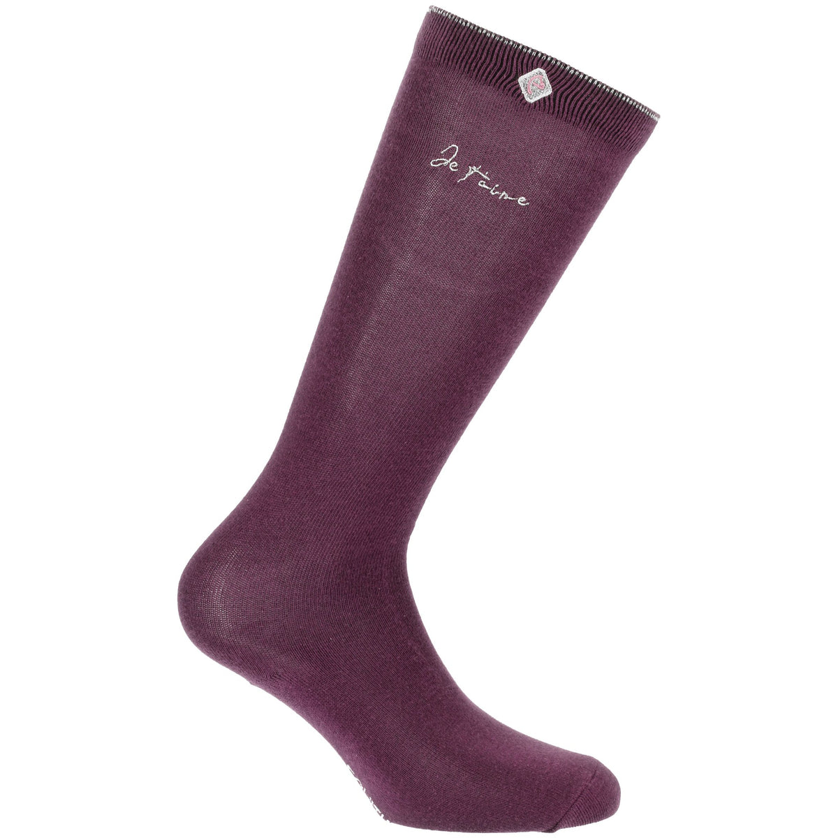 EQUITHÈME Je t'aime Socks Pink - Plum - 986483340_packshot_1