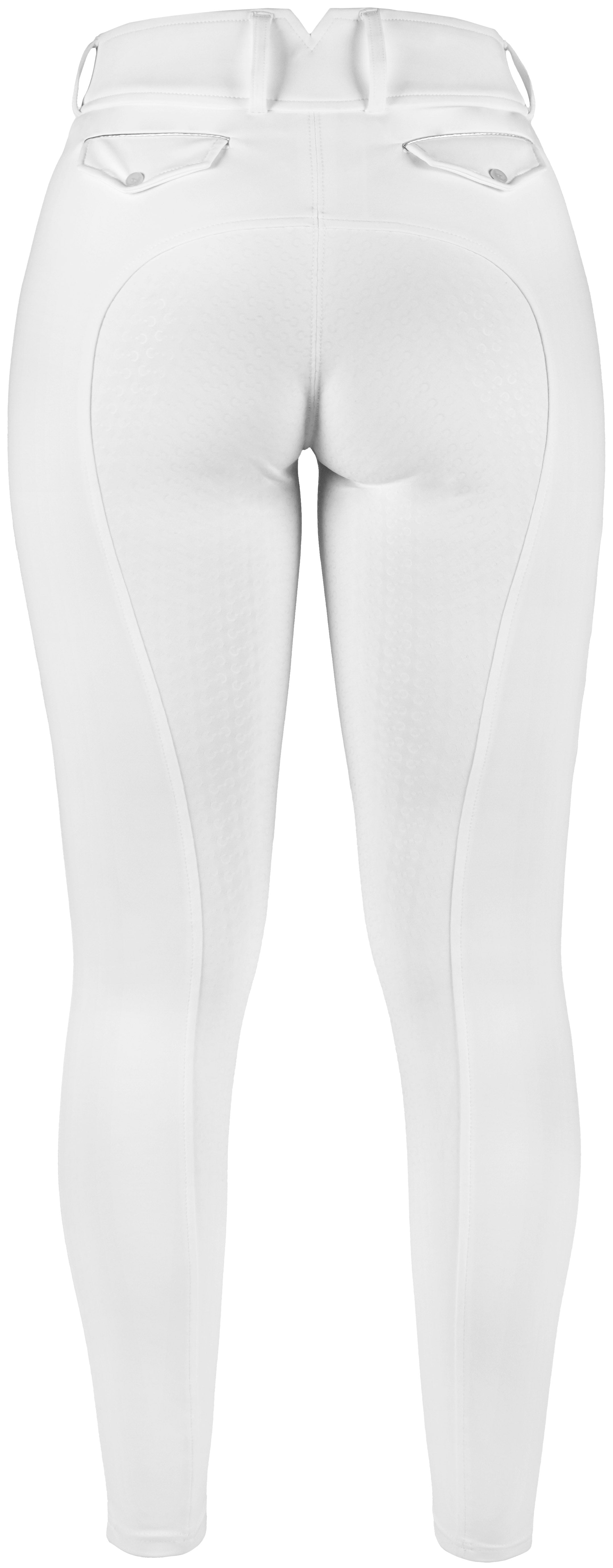 Riding World River Silicone Seat Breeches - Ladies White