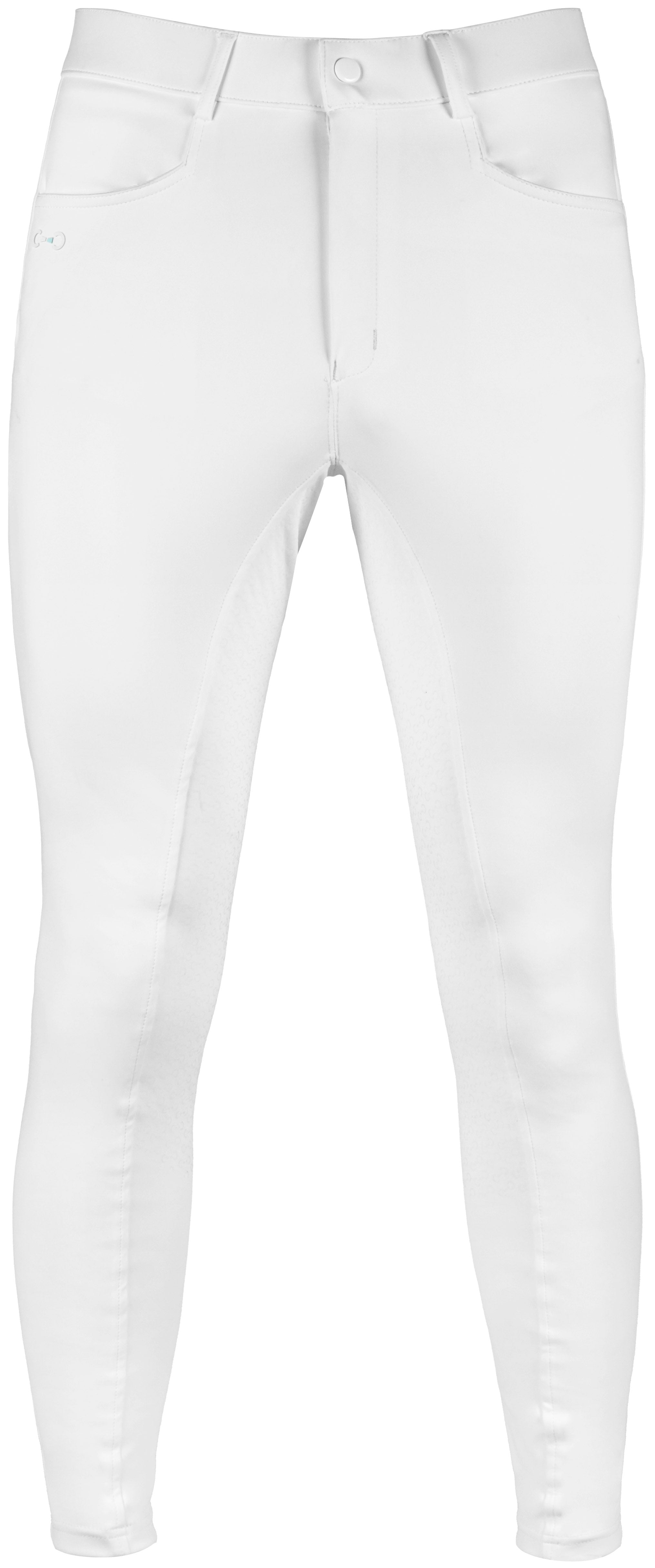 Riding World River Silicone Seat Breeches - Men White