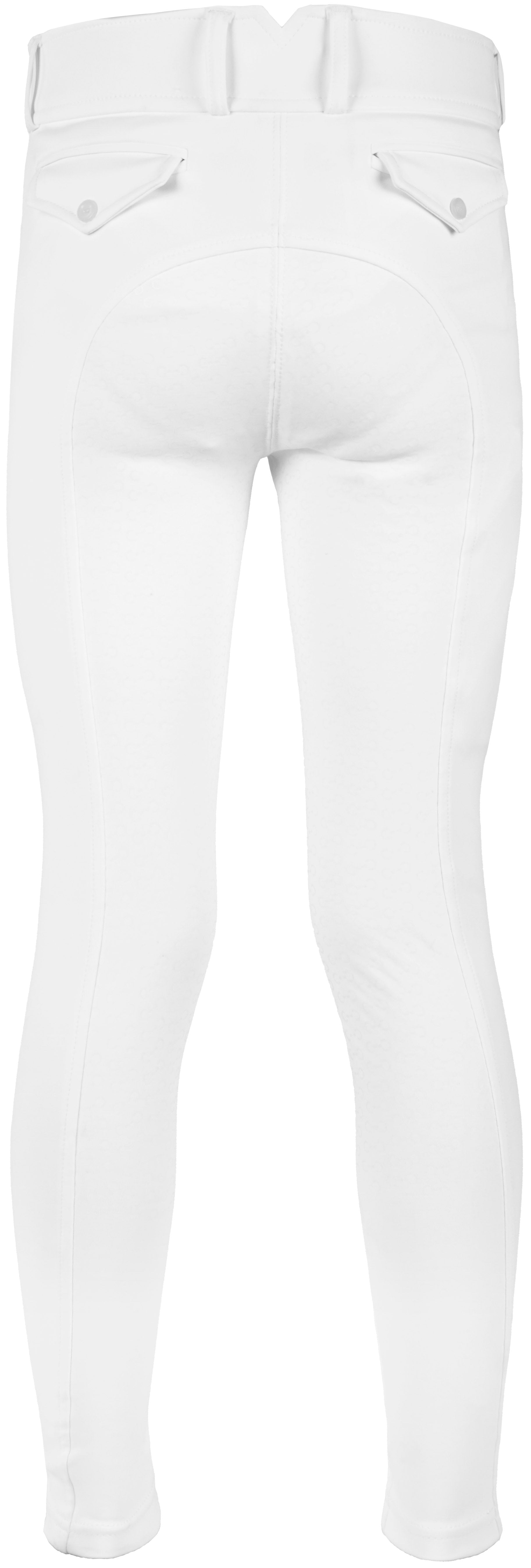 Riding World River Silicone Full-Seat Breeches - Children White