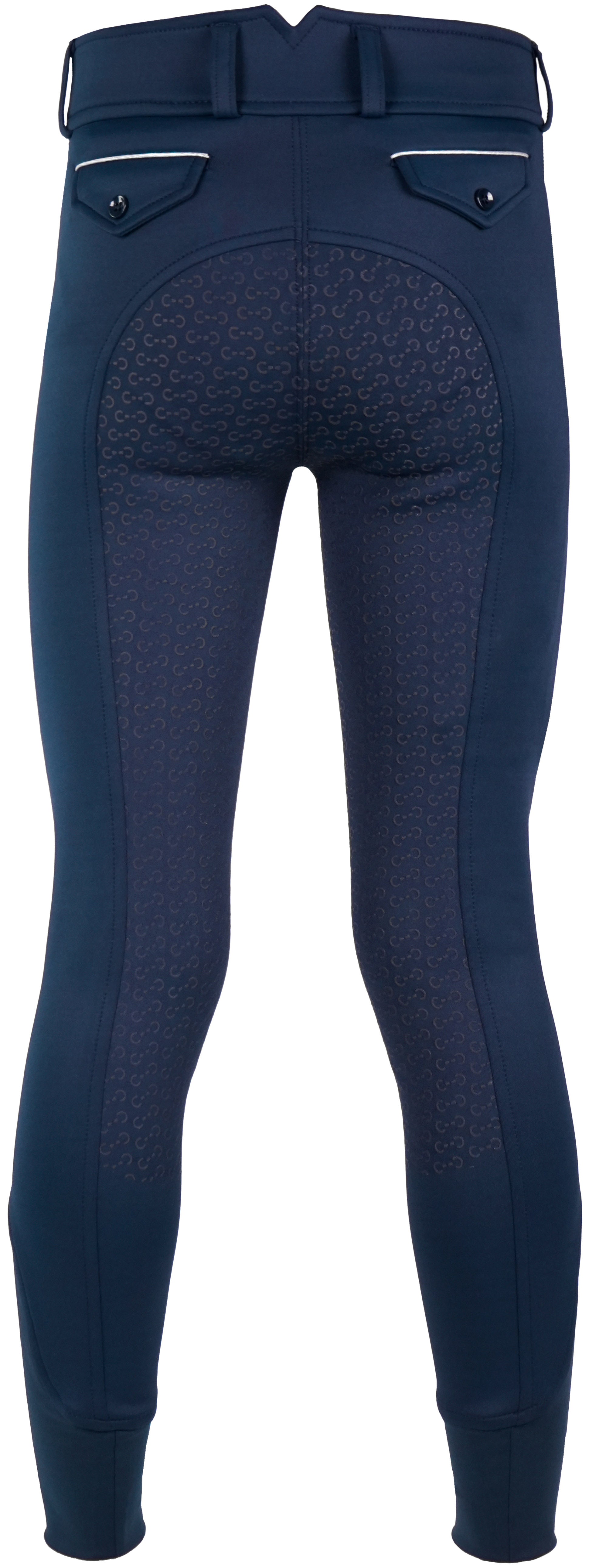 Riding World River Silicone Full-Seat Breeches - Children Navy blue