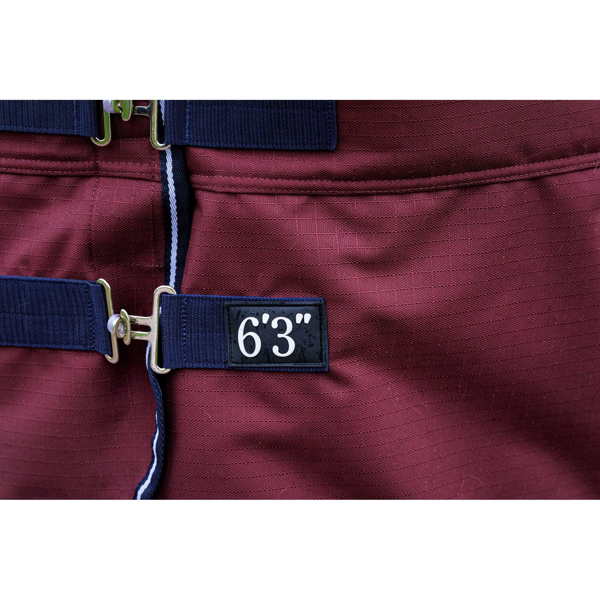 EQUITHÈME Tyrex 1200D Turnout sheet Reflec - High Neck Burgundy 400931363